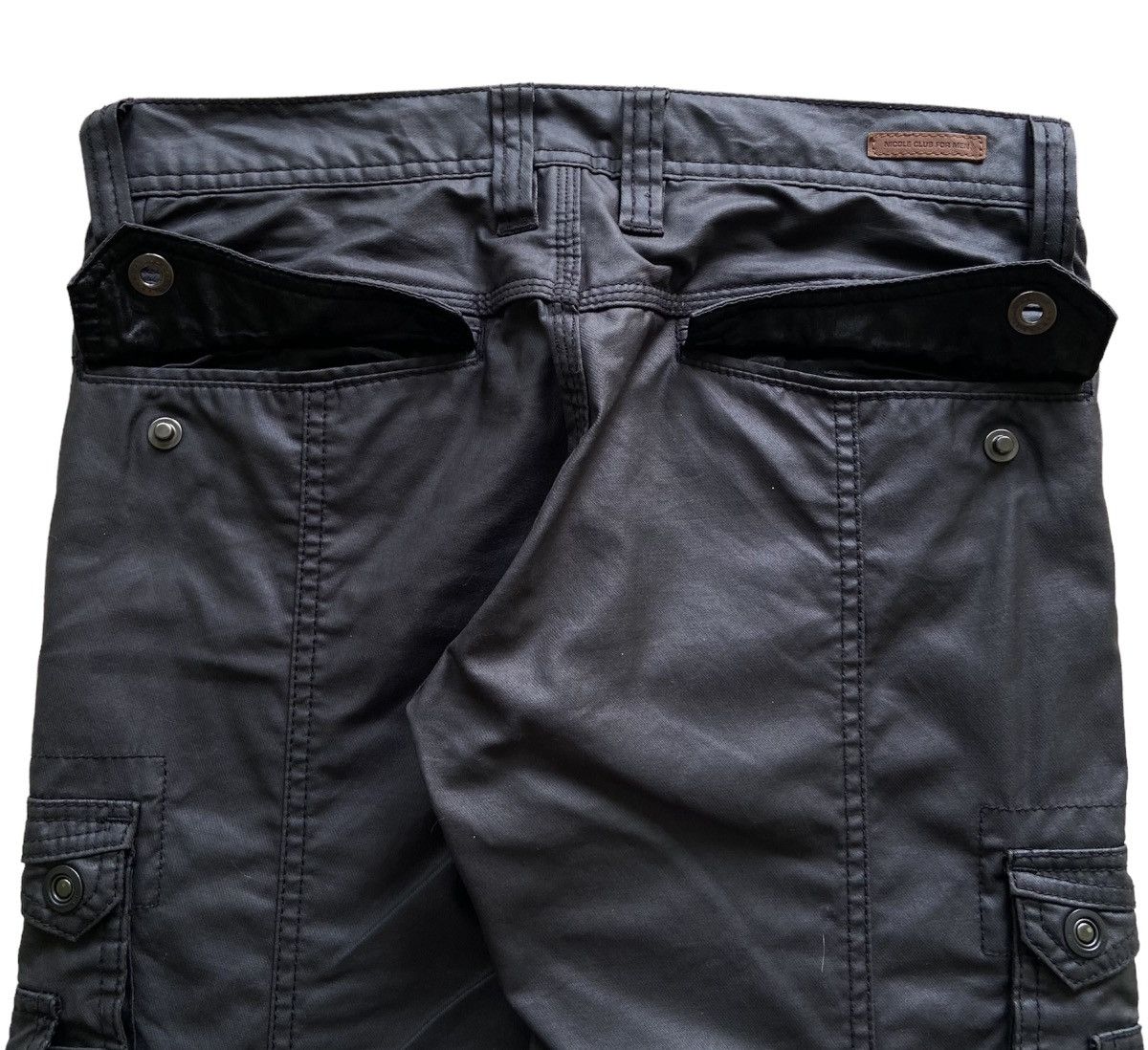 20471120 × Japanese Brand Nicole Club For Men Tactical Multi Pocket Cargo Coated Pants Size US 30 / EU 46 - 11 Thumbnail