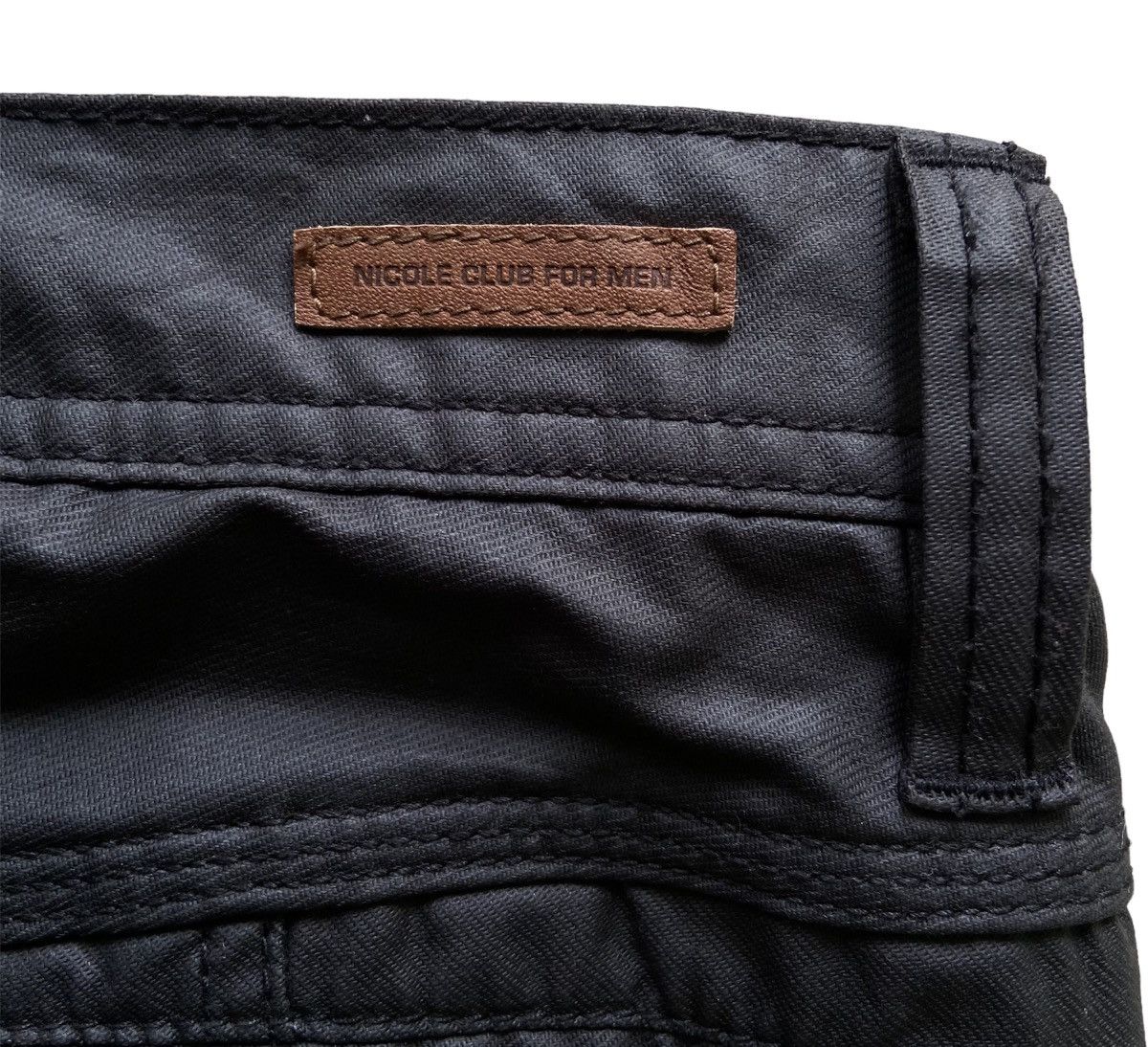 20471120 × Japanese Brand Nicole Club For Men Tactical Multi Pocket Cargo Coated Pants Size US 30 / EU 46 - 12 Thumbnail