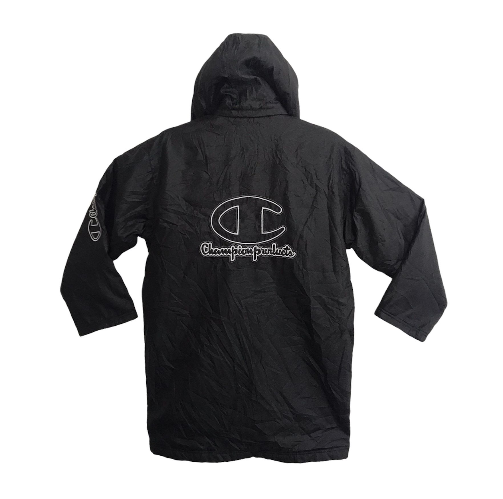 Champion Athletic Parka Jacket Sherpa Wool Inner