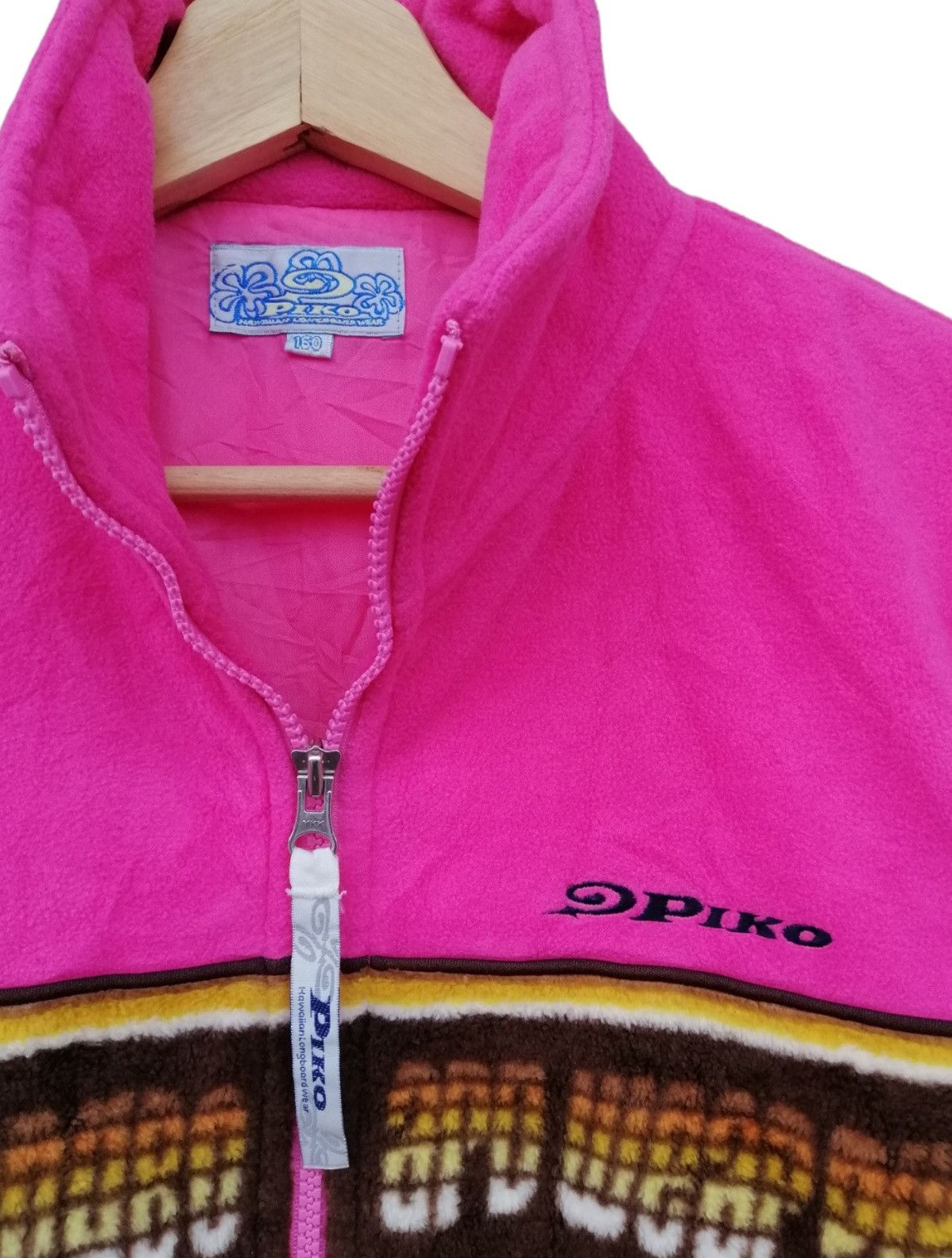 Japanese Brand Vintage Piko Hawaiian Flecce Jacket Size US S / EU 44-46 / 1 - 8 Thumbnail