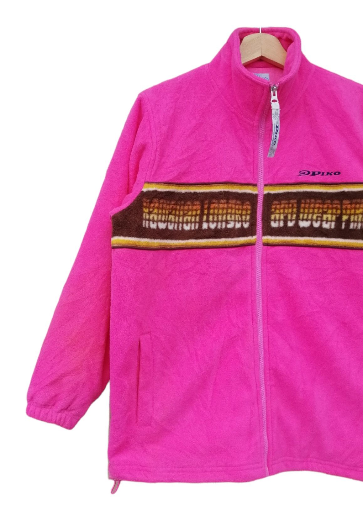 Japanese Brand Vintage Piko Hawaiian Flecce Jacket Size US S / EU 44-46 / 1 - 7 Thumbnail