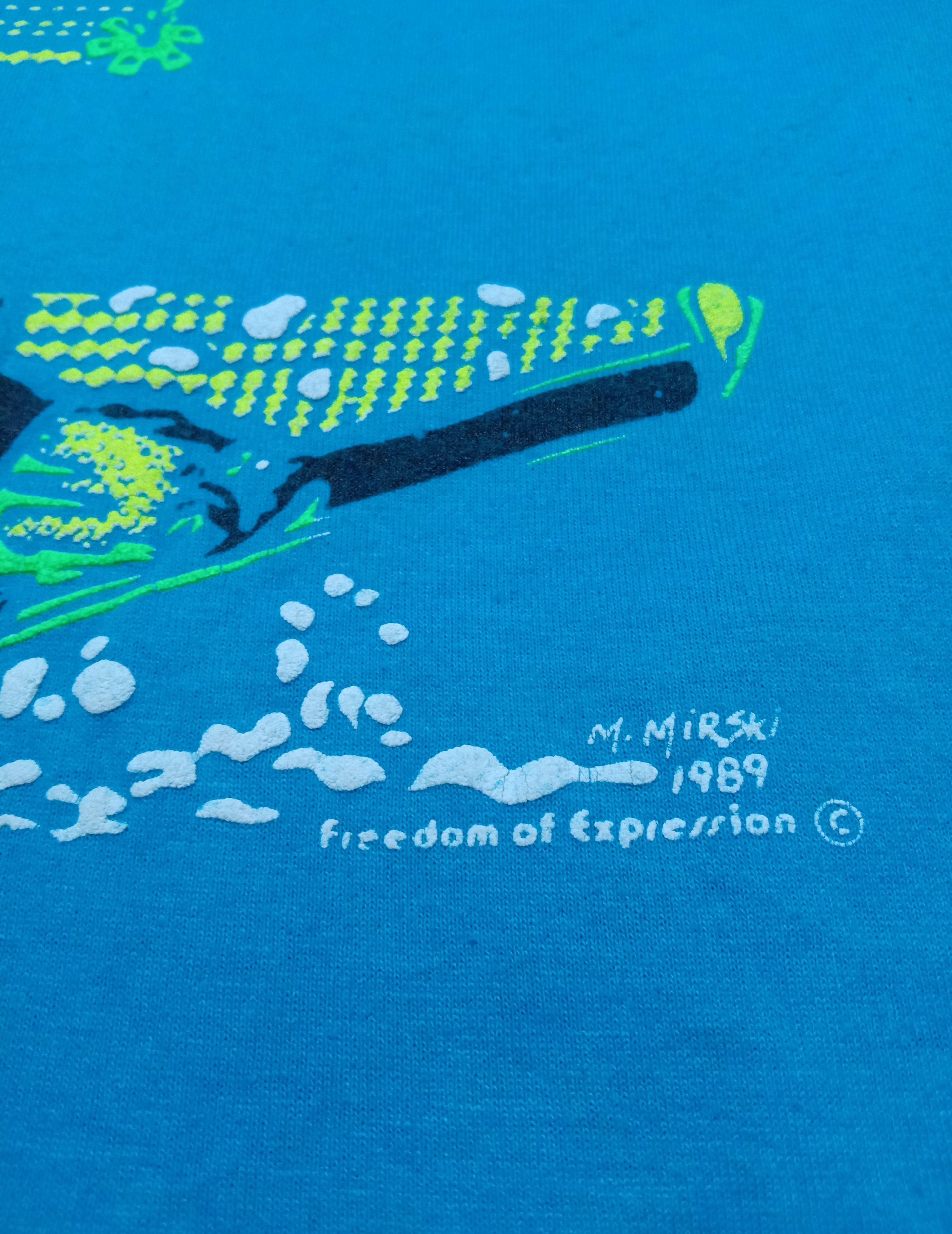 Hanes Vintage 80s 50/50 Fifty-Fifty M. Mirski Ski Graphic Tee Size US M / EU 48-50 / 2 - 3 Thumbnail