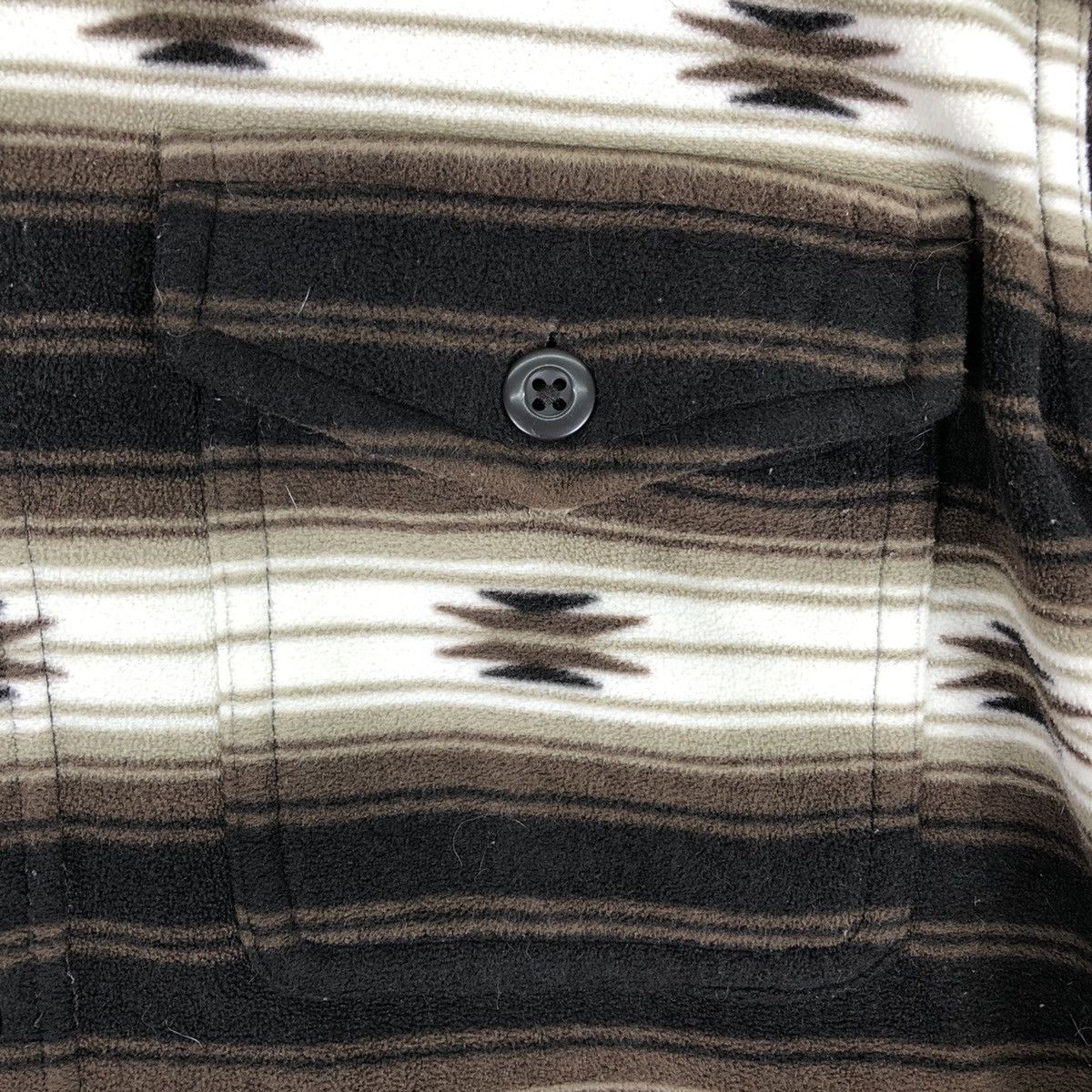 Uniqlo Flannel Navajo Fleece Shirts Double Pocket Button Up