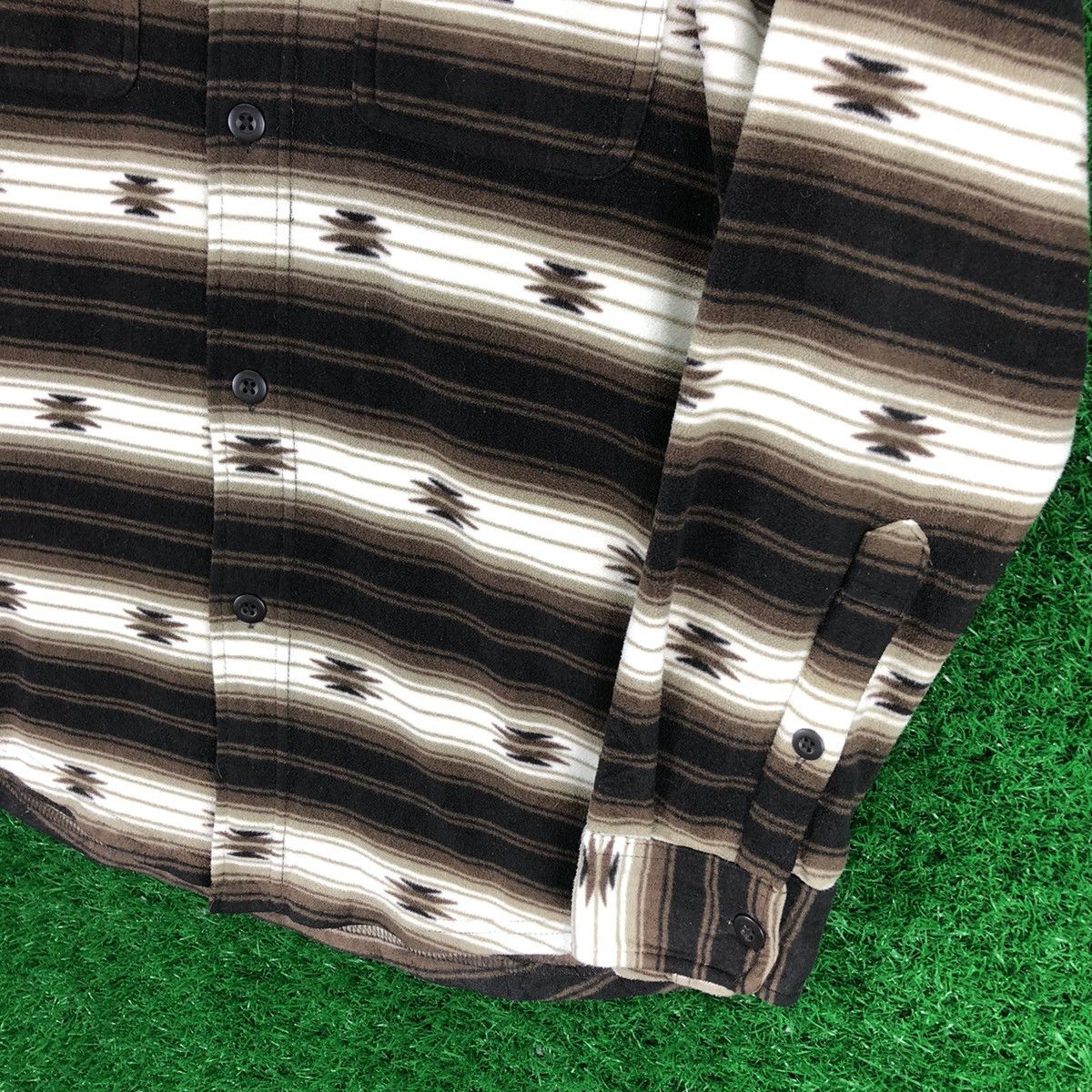 Uniqlo Flannel Navajo Fleece Shirts Double Pocket Button Up