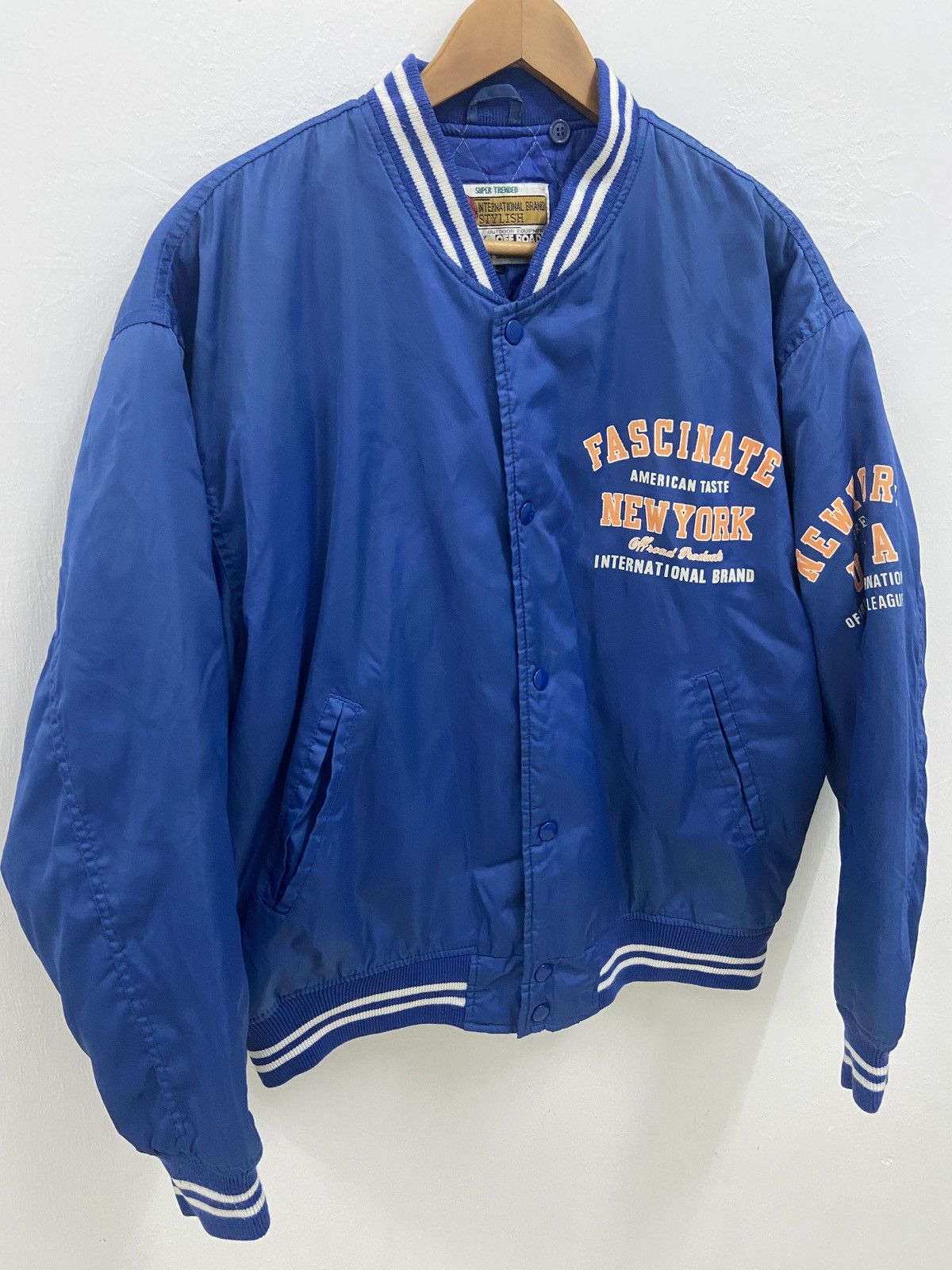 Vintage Vintage New York Off Road Stadium Jacket Size US L / EU 52-54 / 3 - 3 Thumbnail