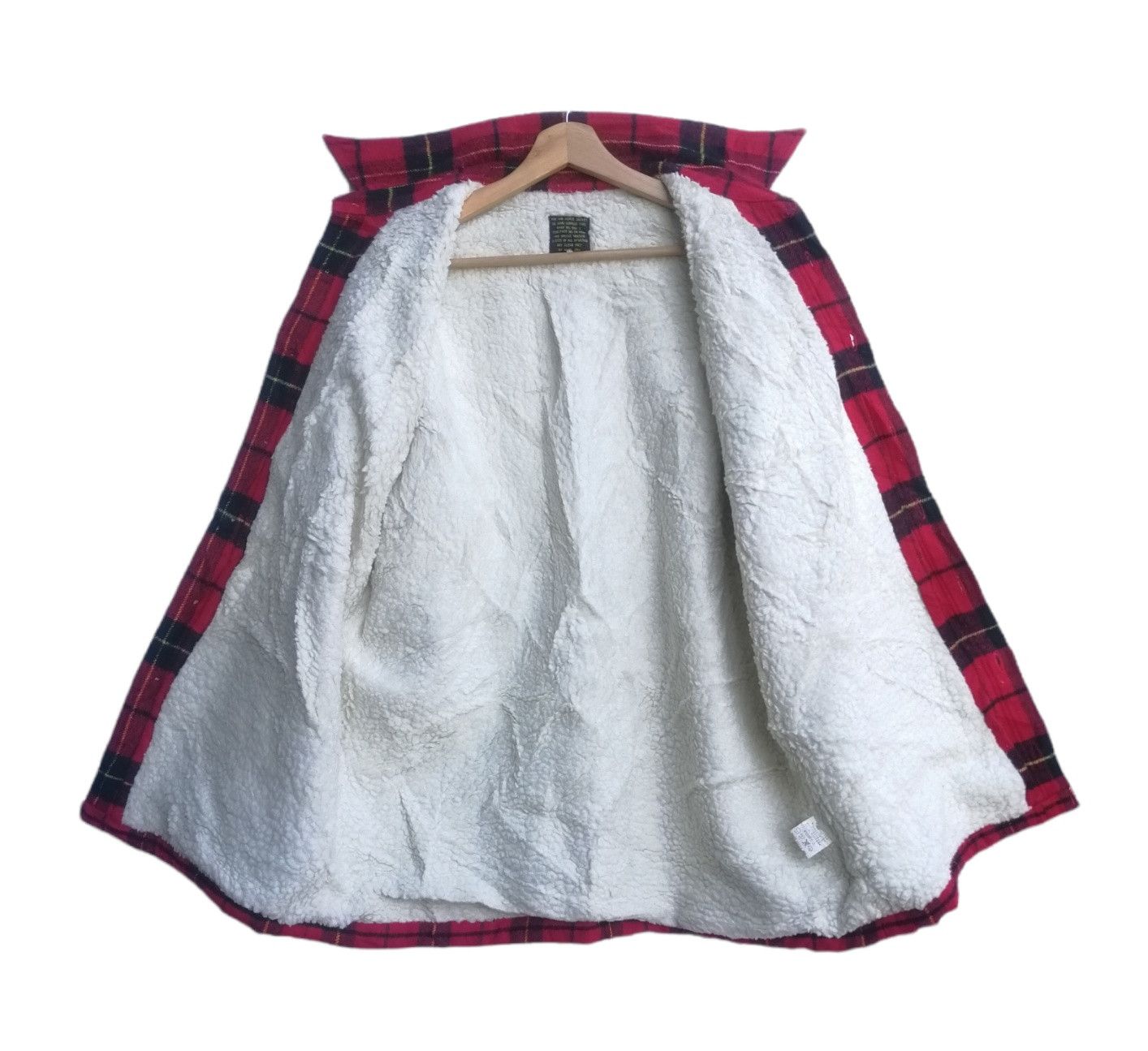 Flannel Vintage The Air Force Flannel Lined Sherpa Shacket Jacket Size US M / EU 48-50 / 2 - 10 Thumbnail