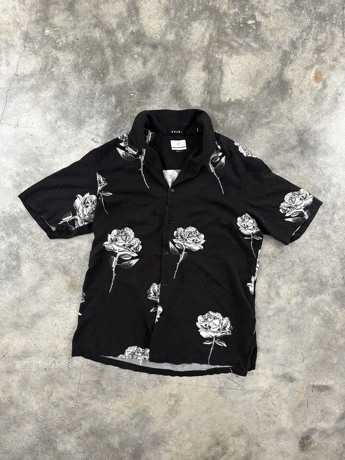 Ksubi Ksubi Chrome Roses Camp Collar Shirt Black Sz. Small Size US S / EU 44-46 / 1 - 1 Thumbnail