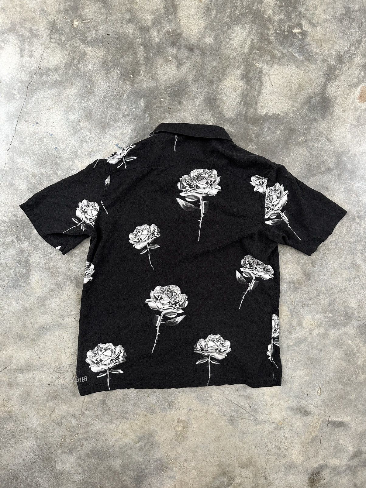 Ksubi Ksubi Chrome Roses Camp Collar Shirt Black Sz. Small Size US S / EU 44-46 / 1 - 3 Thumbnail
