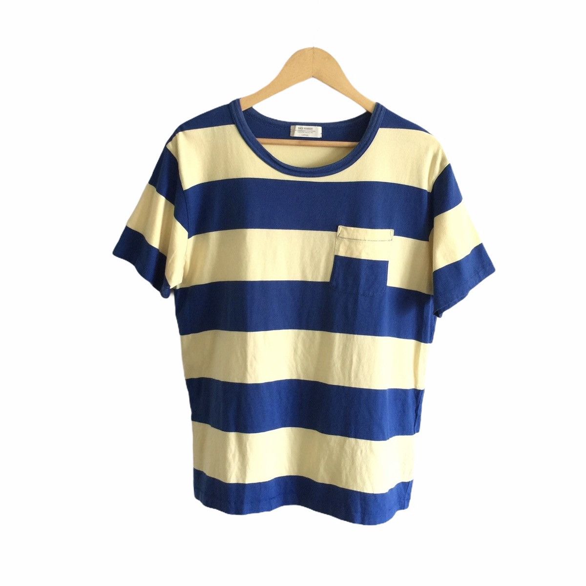 Designer × Japanese Brand Back Number Stripe Pocket Jail T Shirt Design Size US L / EU 52-54 / 3 - 1 Thumbnail