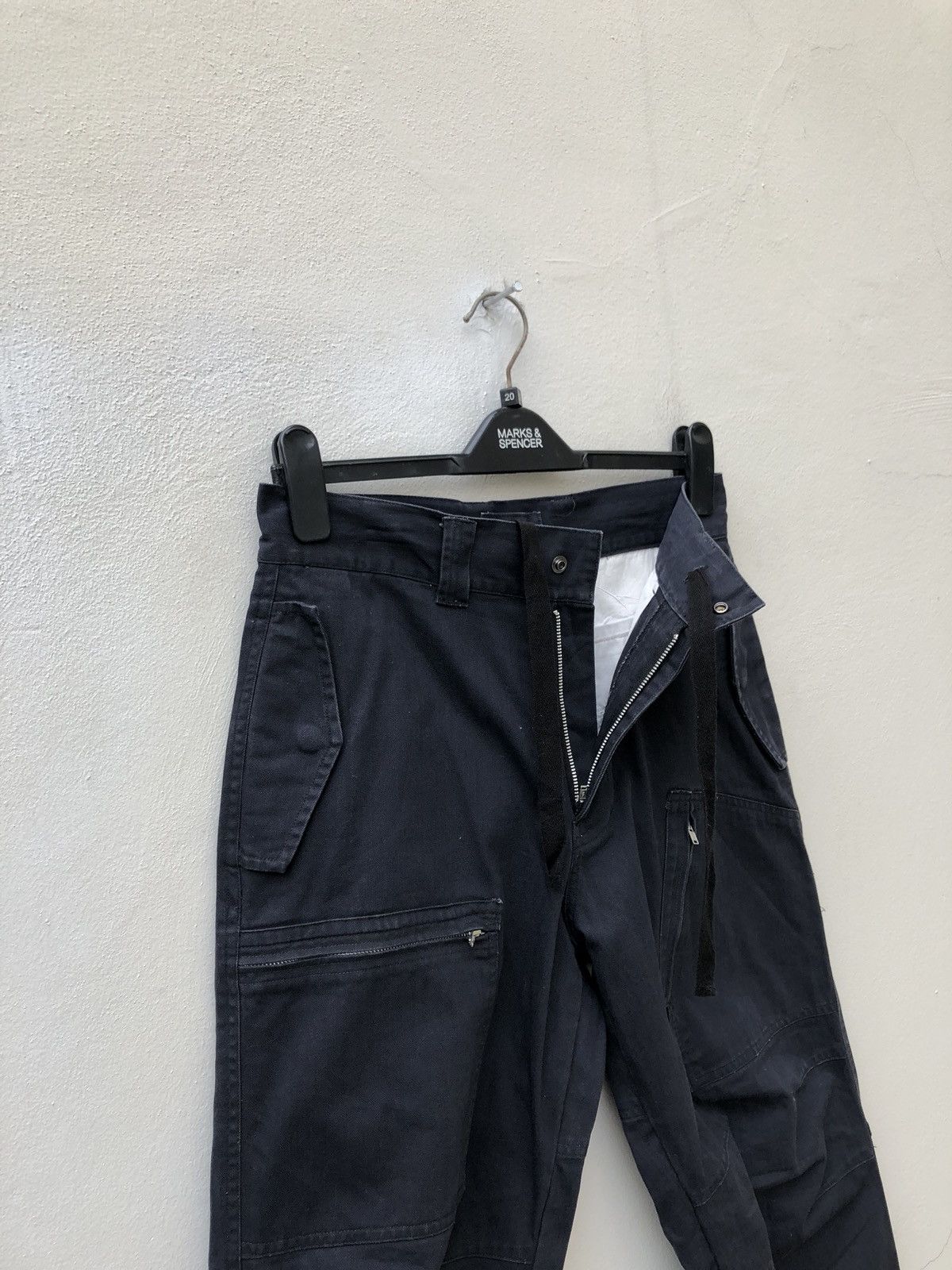 Beams Plus Vintage BEAMS Drawstring Waist HBT Stripes Parachute Cargo Size US 30 / EU 46 - 11 Thumbnail