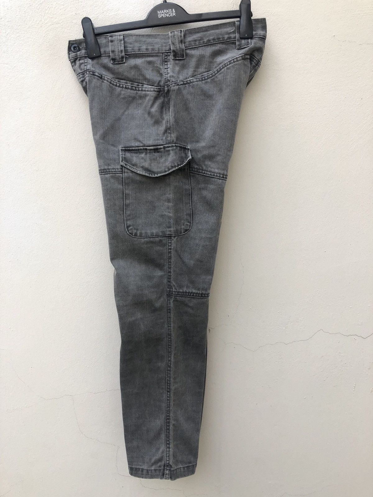 Beams Plus Vintage Beams Made in Japan Cargo Faded Black Denim Size US 30 / EU 46 - 9 Thumbnail