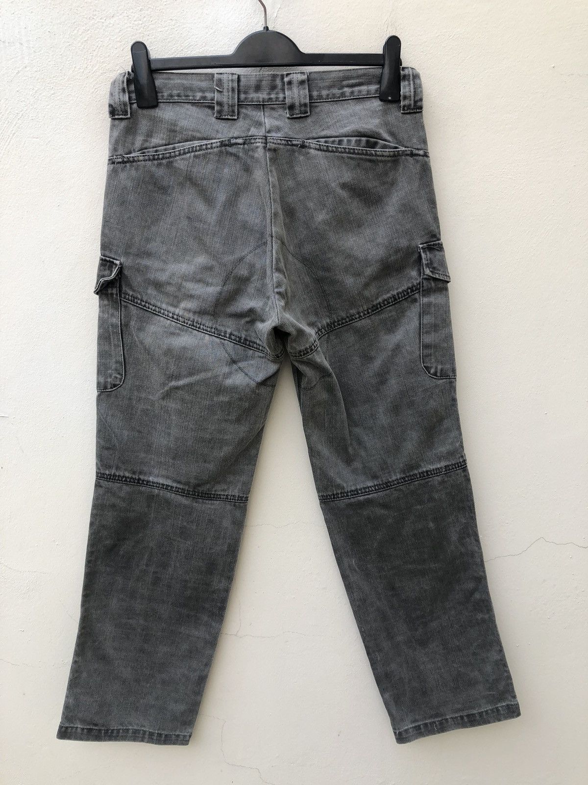 Beams Plus Vintage Beams Made in Japan Cargo Faded Black Denim Size US 30 / EU 46 - 6 Thumbnail
