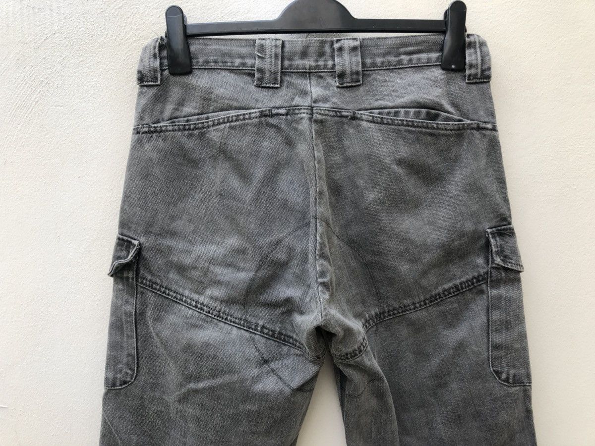 Beams Plus Vintage Beams Made in Japan Cargo Faded Black Denim Size US 30 / EU 46 - 7 Thumbnail
