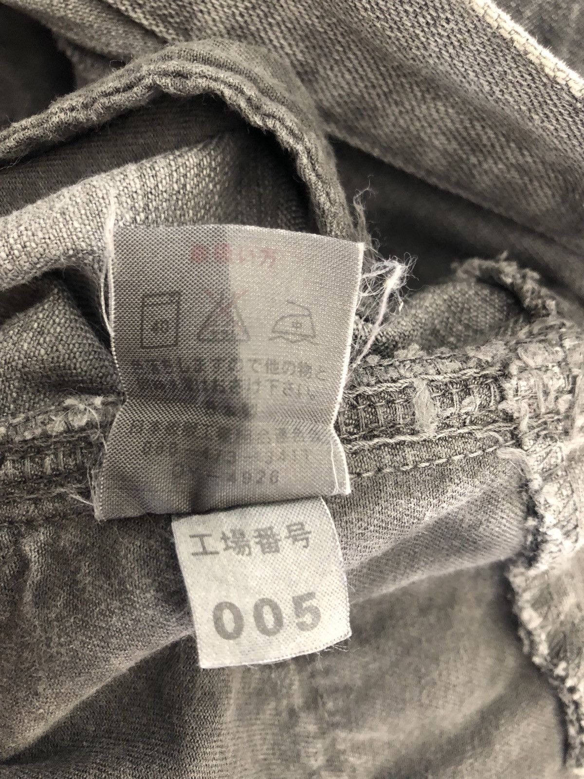 Beams Plus Vintage Beams Made in Japan Cargo Faded Black Denim Size US 30 / EU 46 - 13 Thumbnail