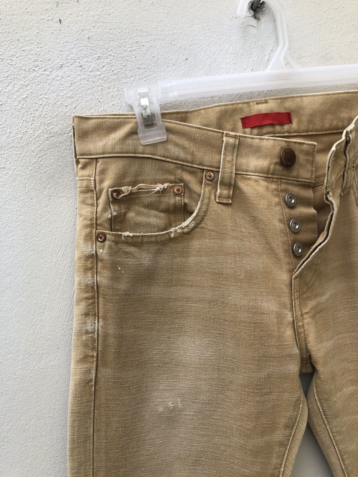 Beams Plus BEAMS X RED CARD Japan Distressed Painter Denim Skinny Jeans Size US 29 - 8 Thumbnail