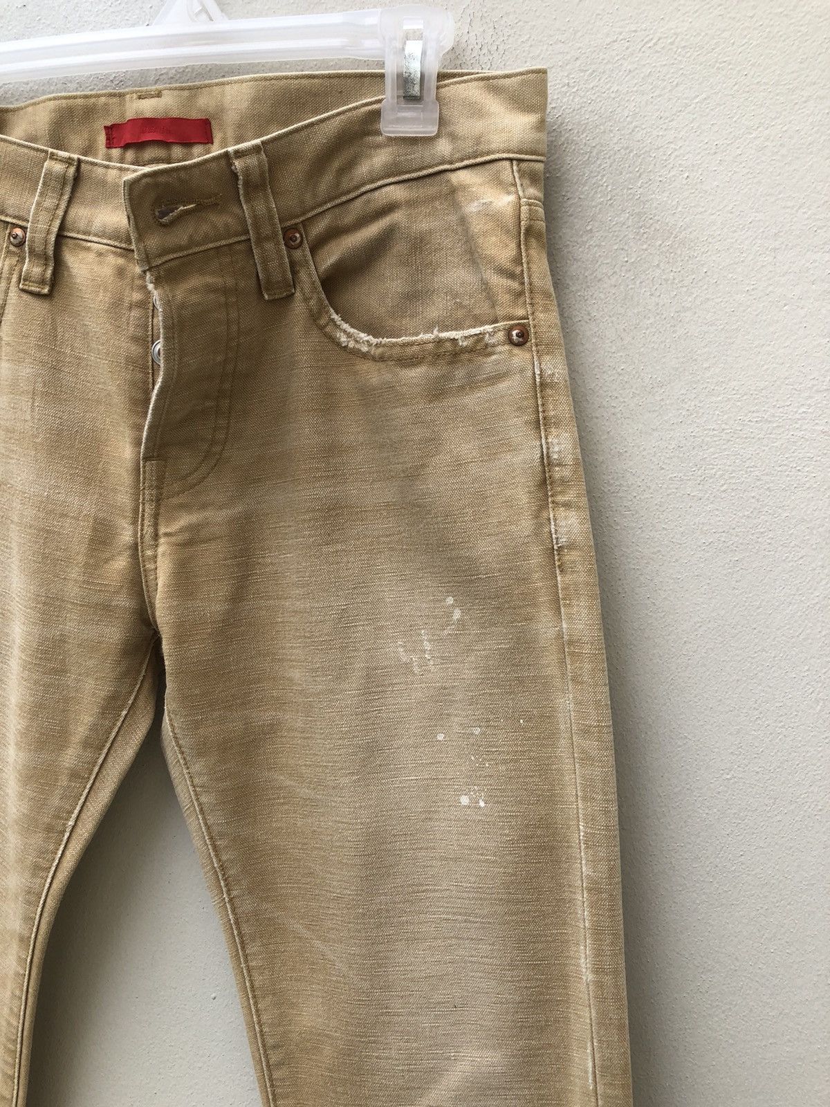 Beams Plus BEAMS X RED CARD Japan Distressed Painter Denim Skinny Jeans Size US 29 - 11 Thumbnail