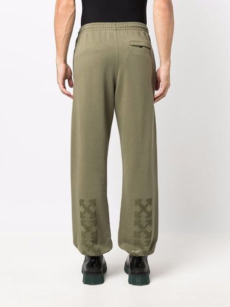 Off-White OFF-WHITE green rubber arrows slim sweat track pants Small Size US 30 / EU 46 - 3 Thumbnail