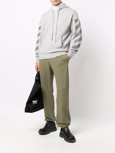 Off-White OFF-WHITE green rubber arrows slim sweat track pants Small Size US 30 / EU 46 - 4 Thumbnail