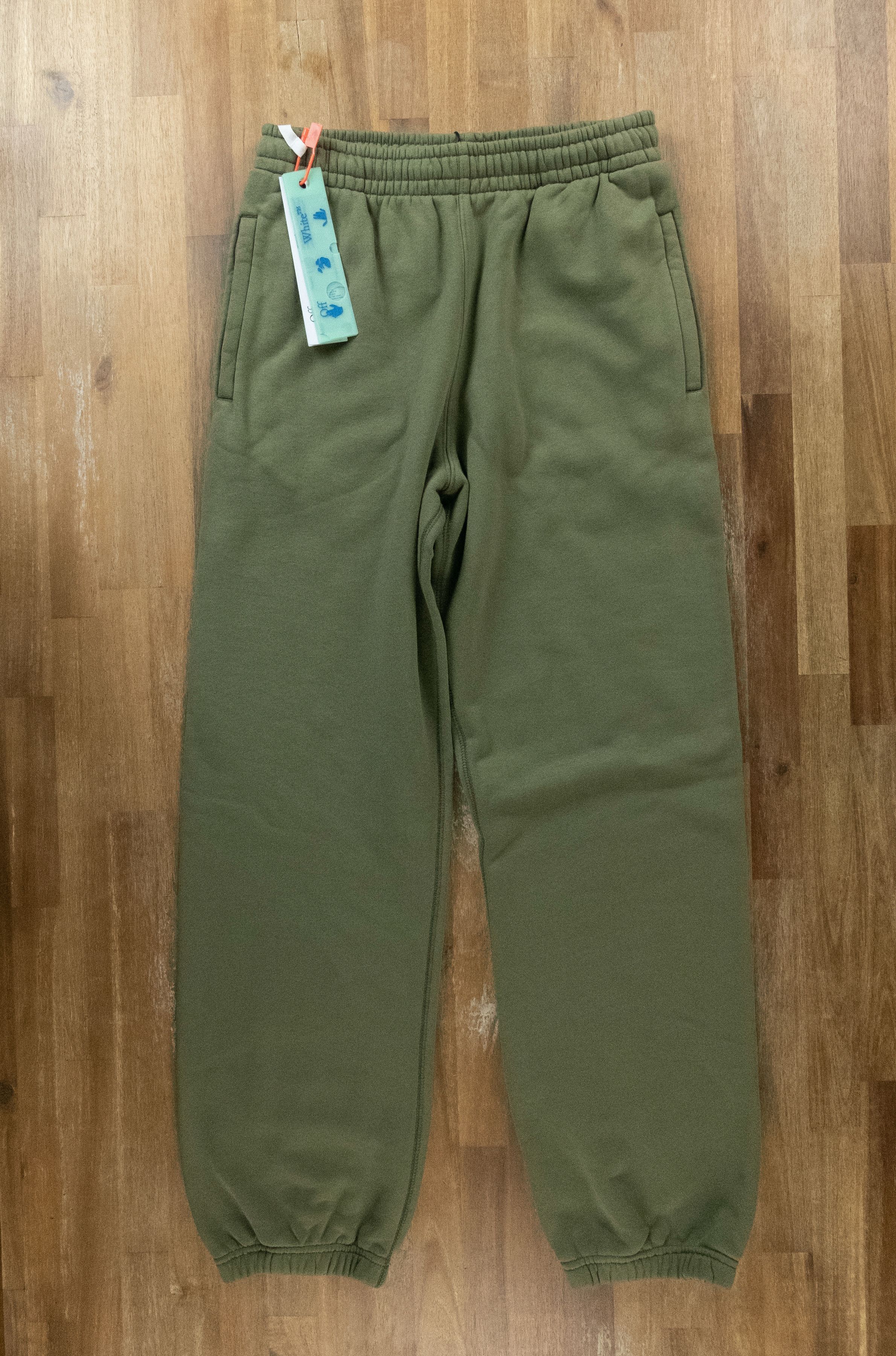 Off-White OFF-WHITE green rubber arrows slim sweat track pants Small Size US 30 / EU 46 - 1 Thumbnail