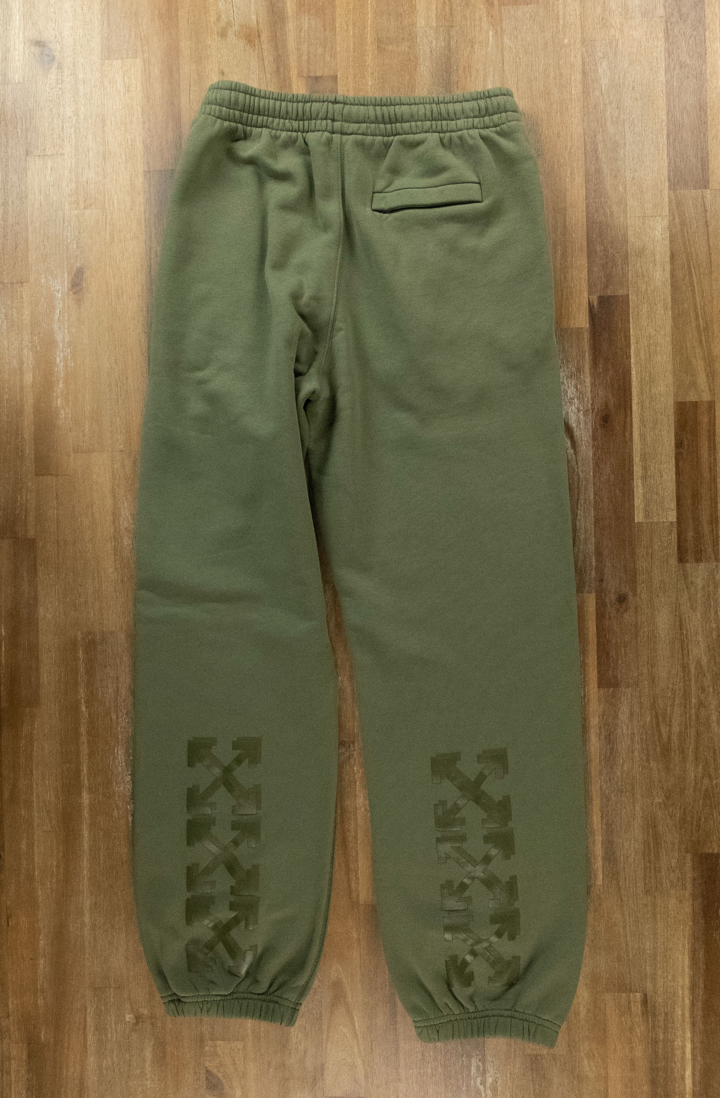 Off-White OFF-WHITE green rubber arrows slim sweat track pants Small Size US 30 / EU 46 - 12 Thumbnail