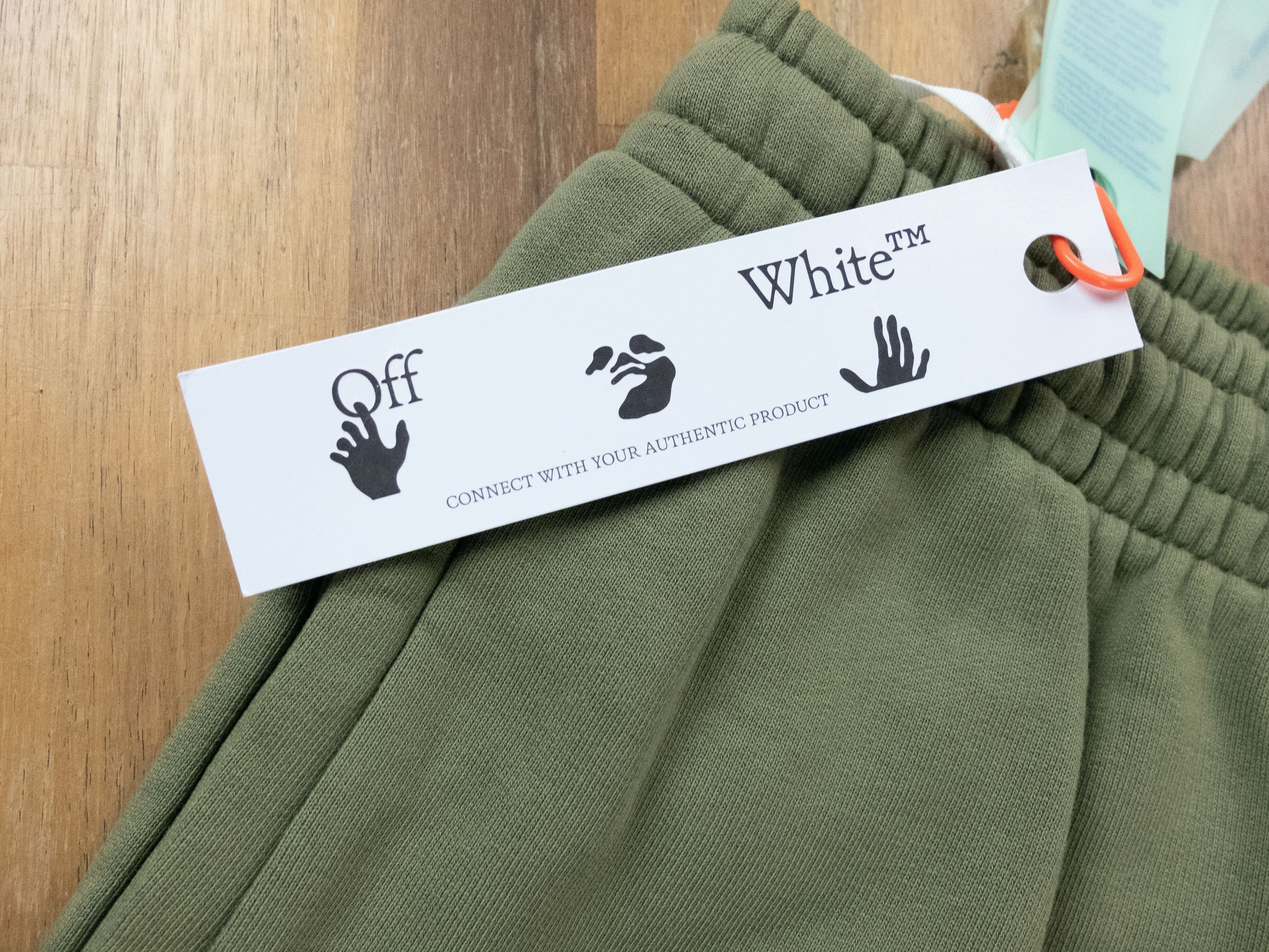 Off-White OFF-WHITE green rubber arrows slim sweat track pants Small Size US 30 / EU 46 - 6 Thumbnail