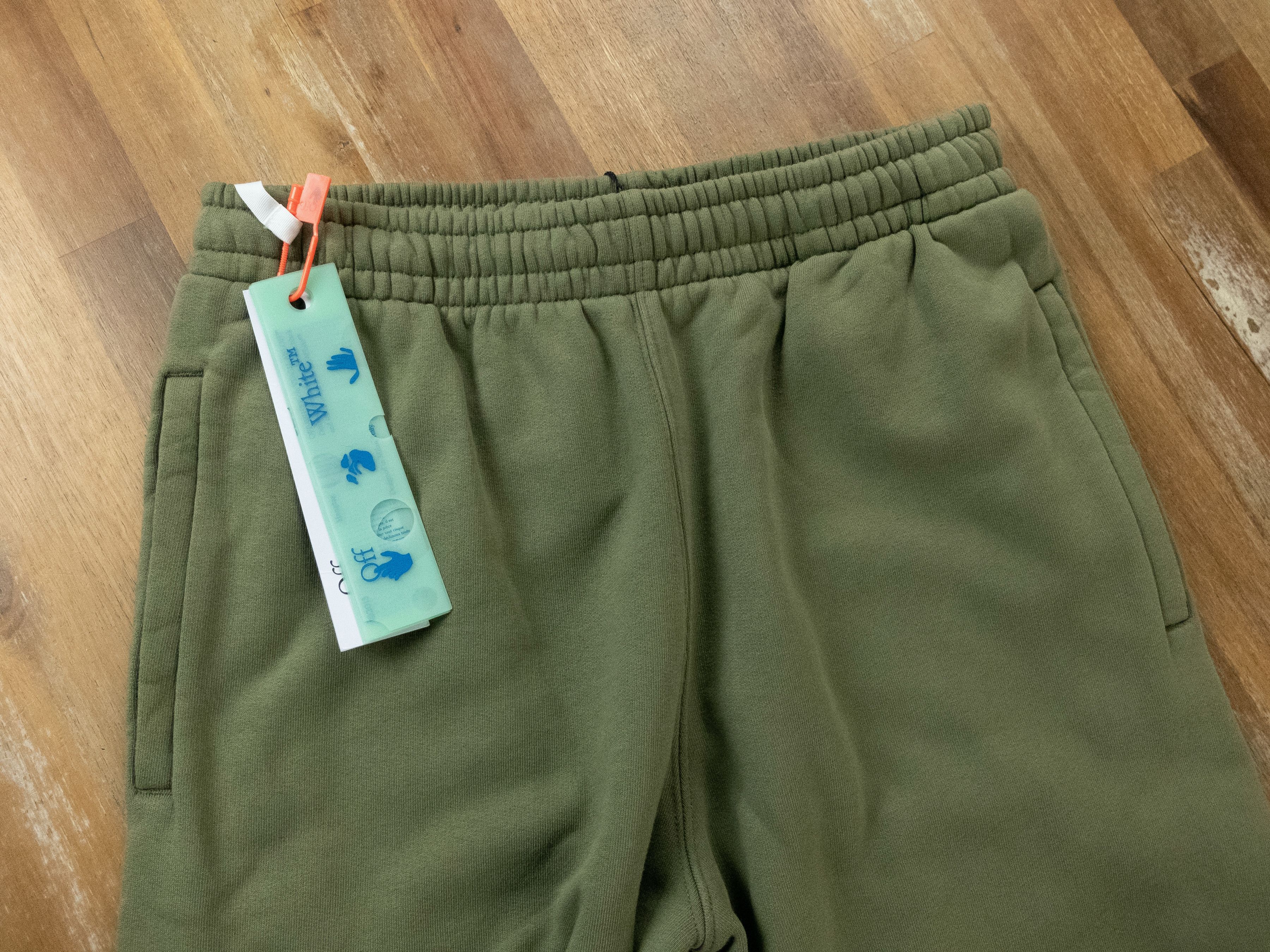 Off-White OFF-WHITE green rubber arrows slim sweat track pants Small Size US 30 / EU 46 - 5 Thumbnail