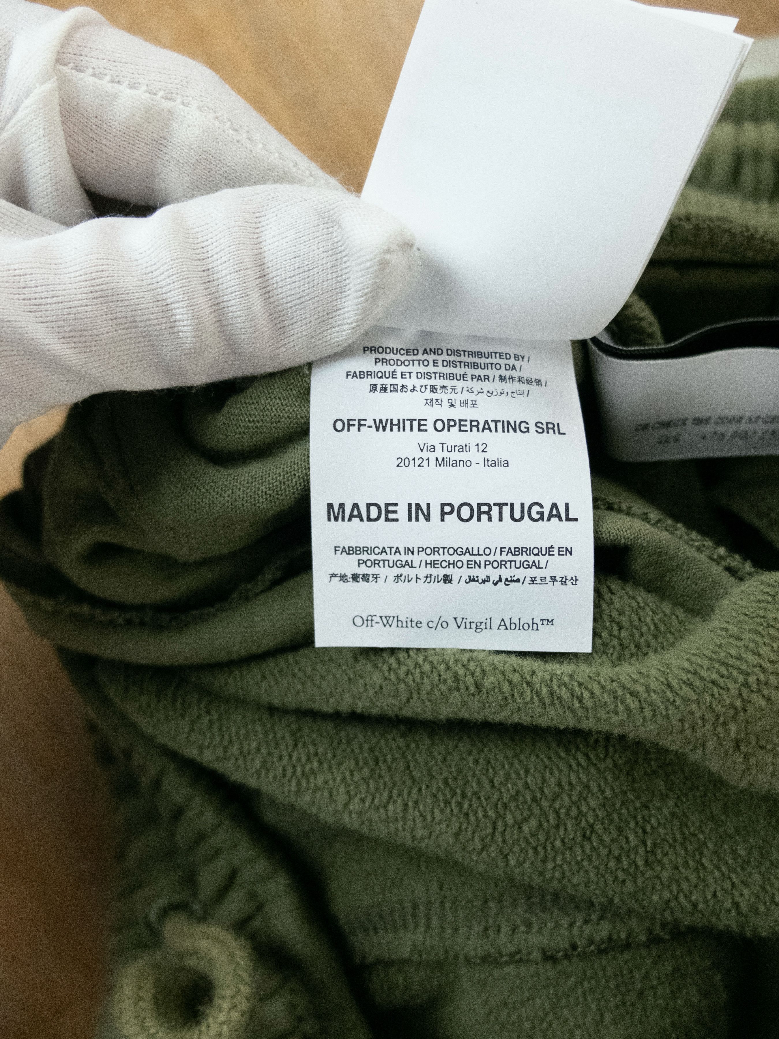 Off-White OFF-WHITE green rubber arrows slim sweat track pants Small Size US 30 / EU 46 - 11 Thumbnail