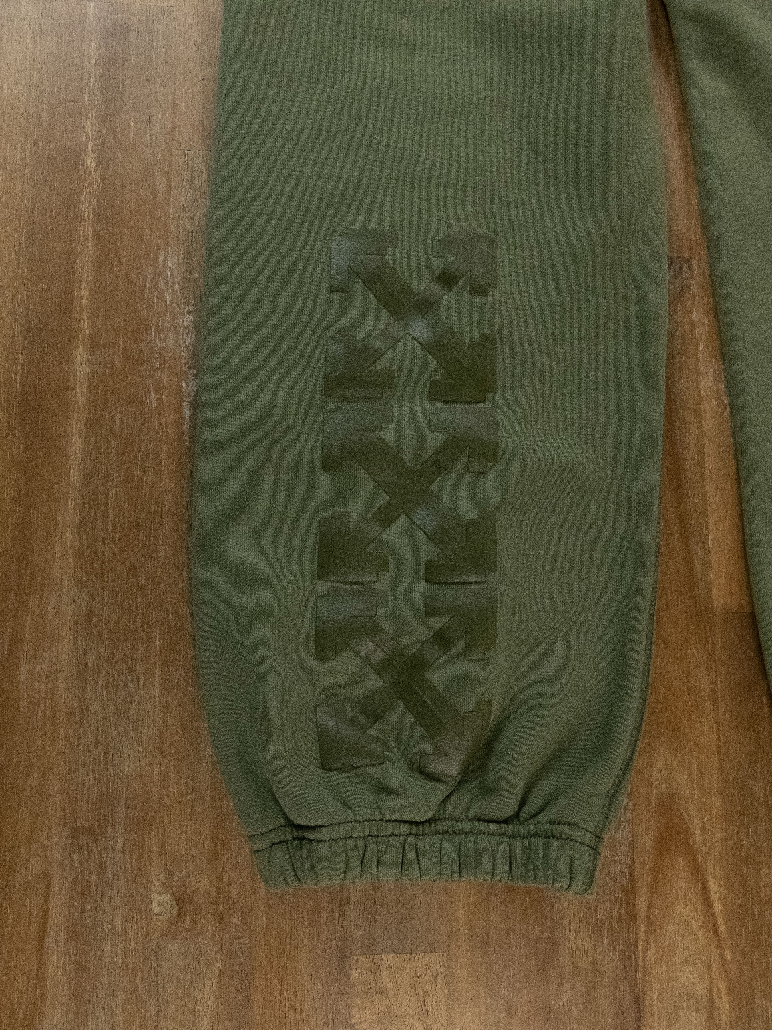 Off-White OFF-WHITE green rubber arrows slim sweat track pants Small Size US 30 / EU 46 - 13 Thumbnail