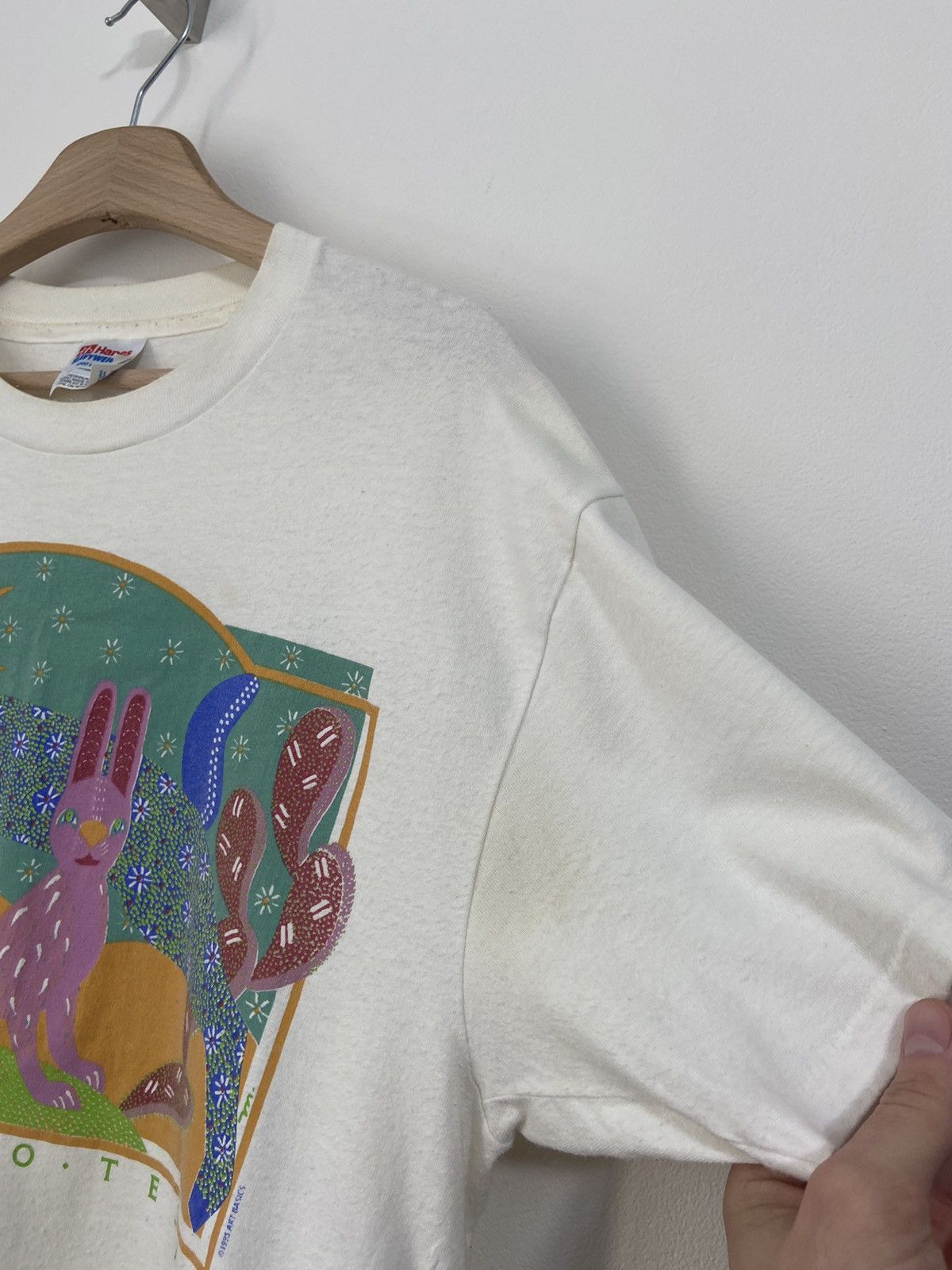 Hanes San Antonio Tejas 1995 Art Basics Size US L / EU 52-54 / 3 - 11 Thumbnail