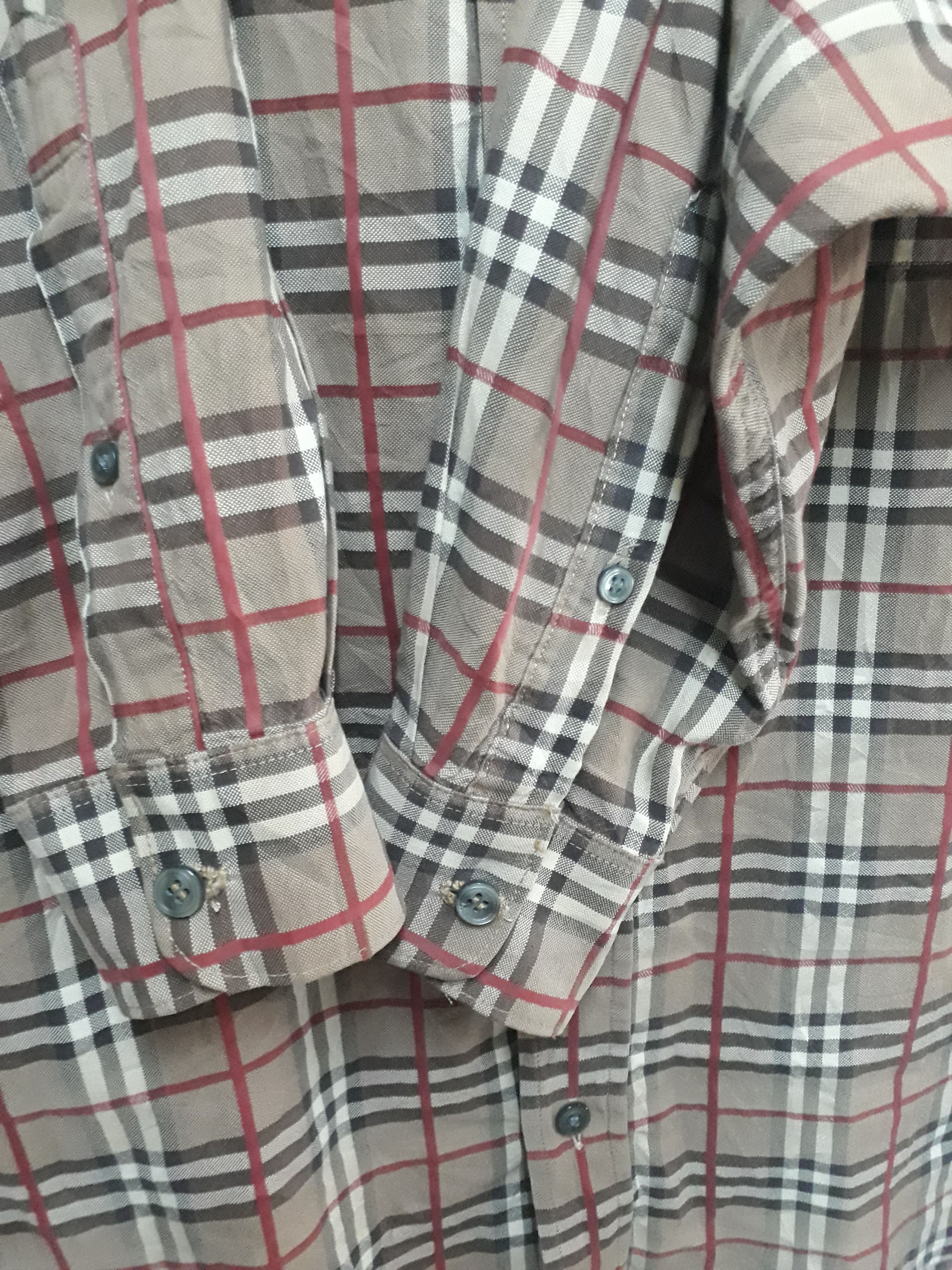 Burberry Burberry Nova Checked Shirts Button Ups Made In UK Size US L / EU 52-54 / 3 - 6 Thumbnail