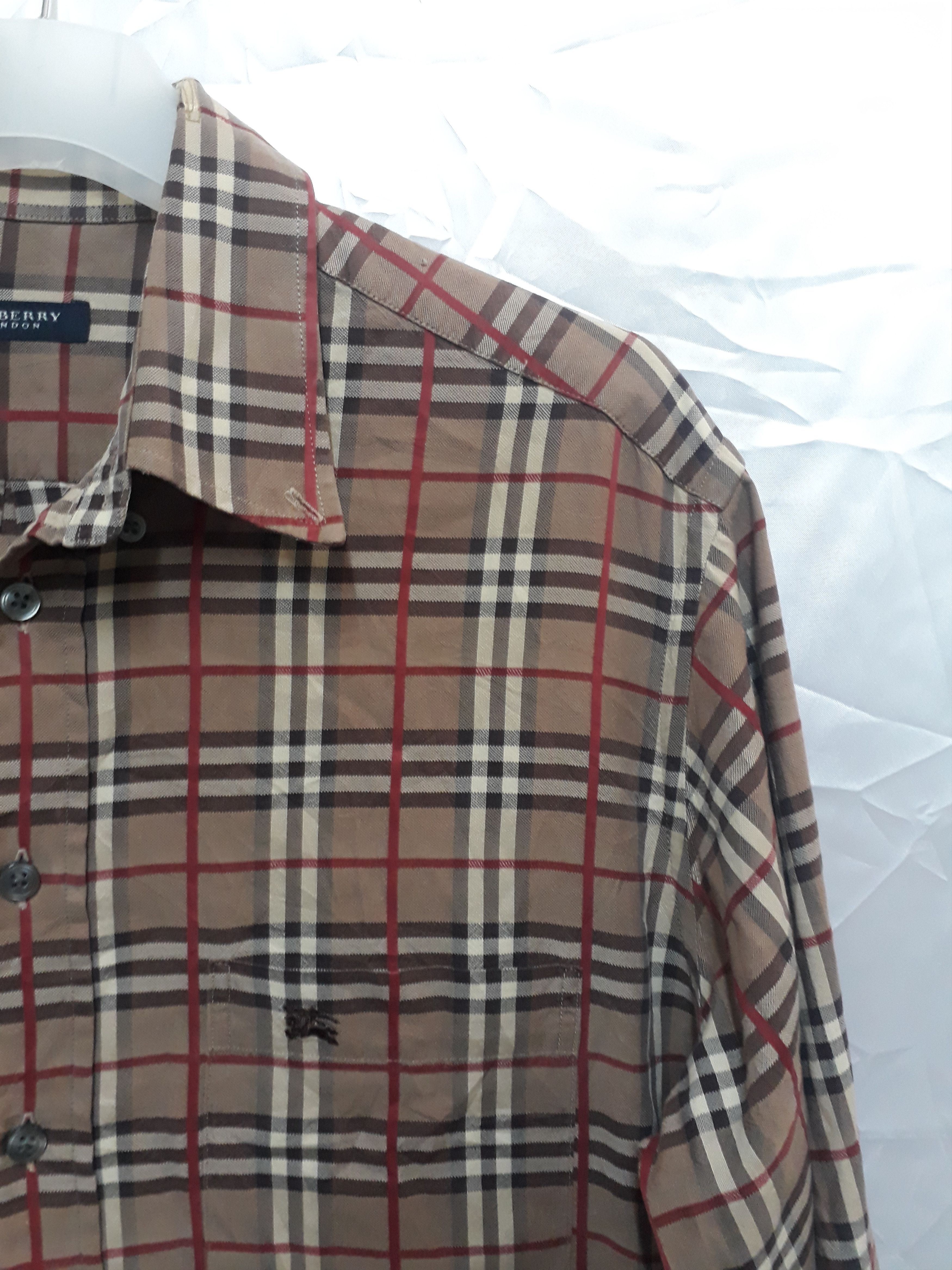 Burberry Burberry Nova Checked Shirts Button Ups Made In UK Size US L / EU 52-54 / 3 - 3 Thumbnail