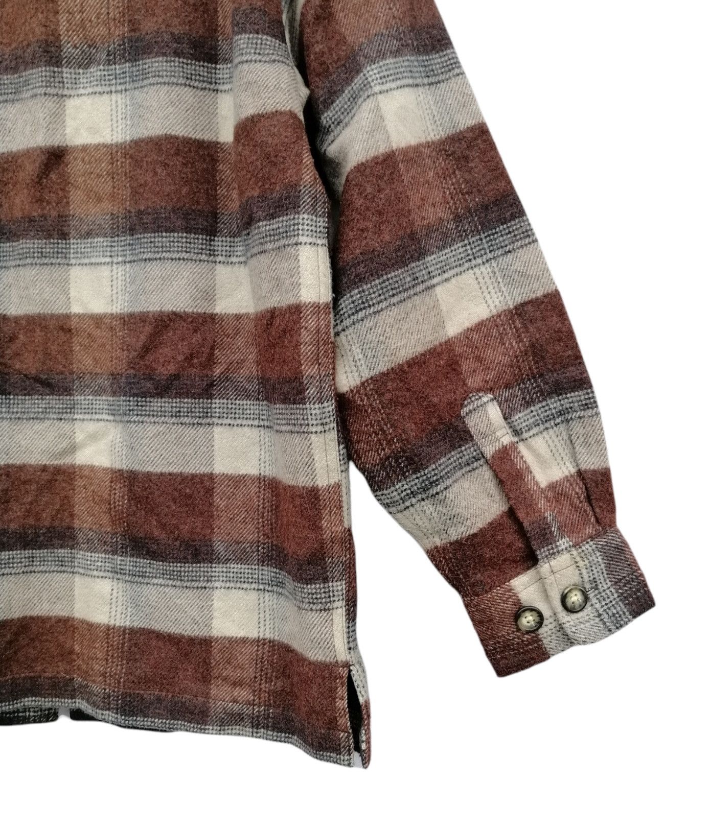 Maui and Sons Vintage Maui And Sons Flannel Zipped Shacket Jacket Size US M / EU 48-50 / 2 - 8 Thumbnail