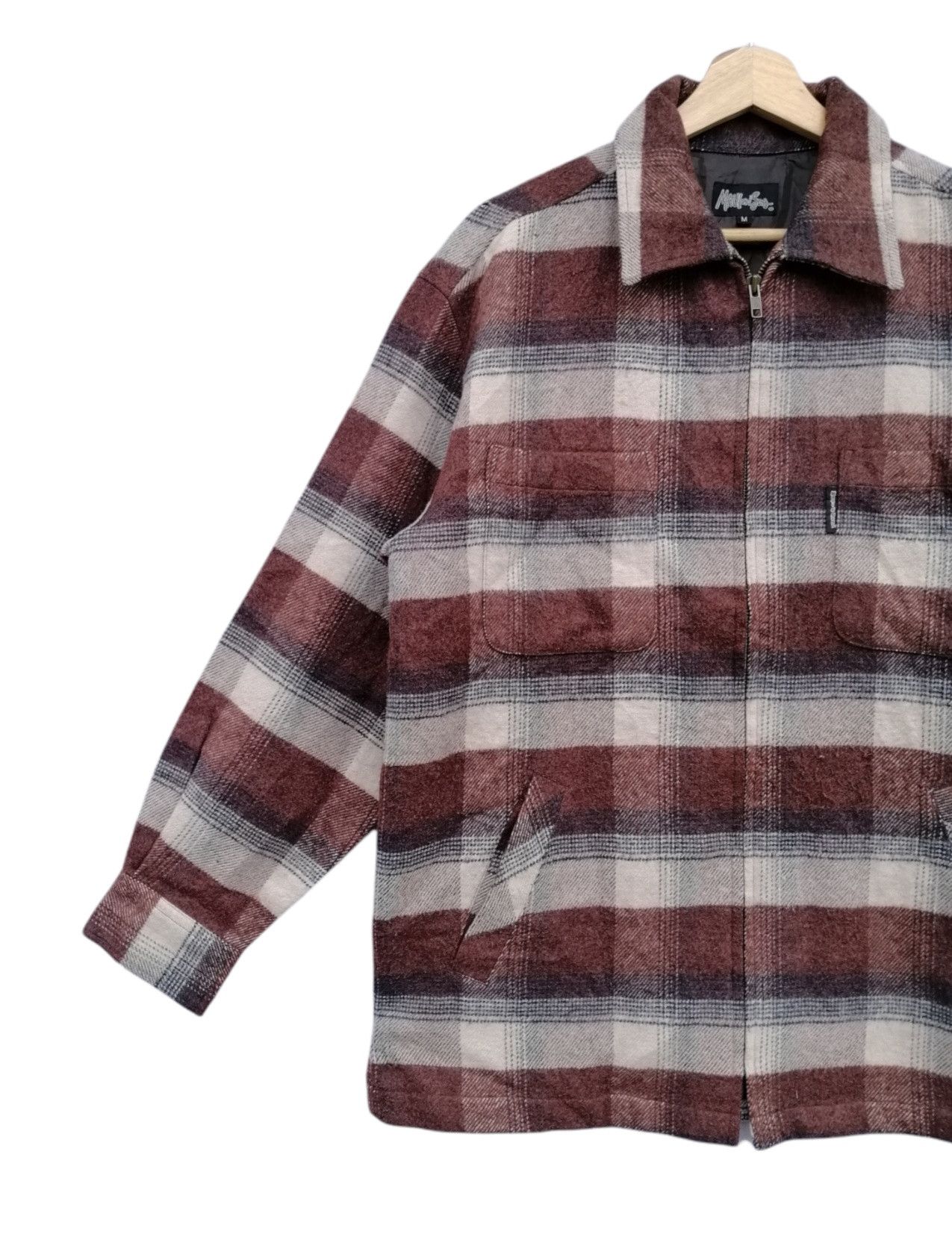 Maui and Sons Vintage Maui And Sons Flannel Zipped Shacket Jacket Size US M / EU 48-50 / 2 - 4 Thumbnail