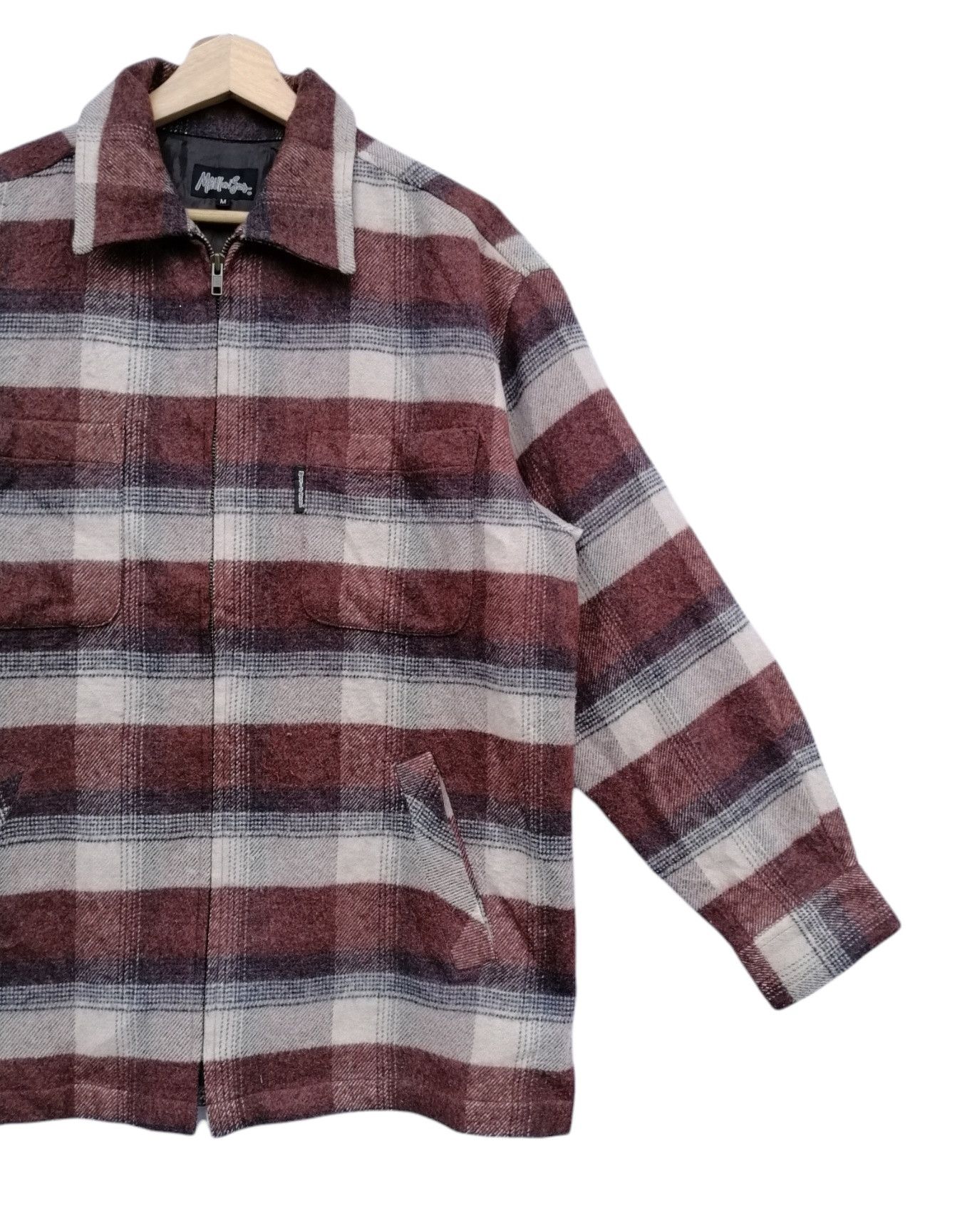 Maui and Sons Vintage Maui And Sons Flannel Zipped Shacket Jacket Size US M / EU 48-50 / 2 - 5 Thumbnail