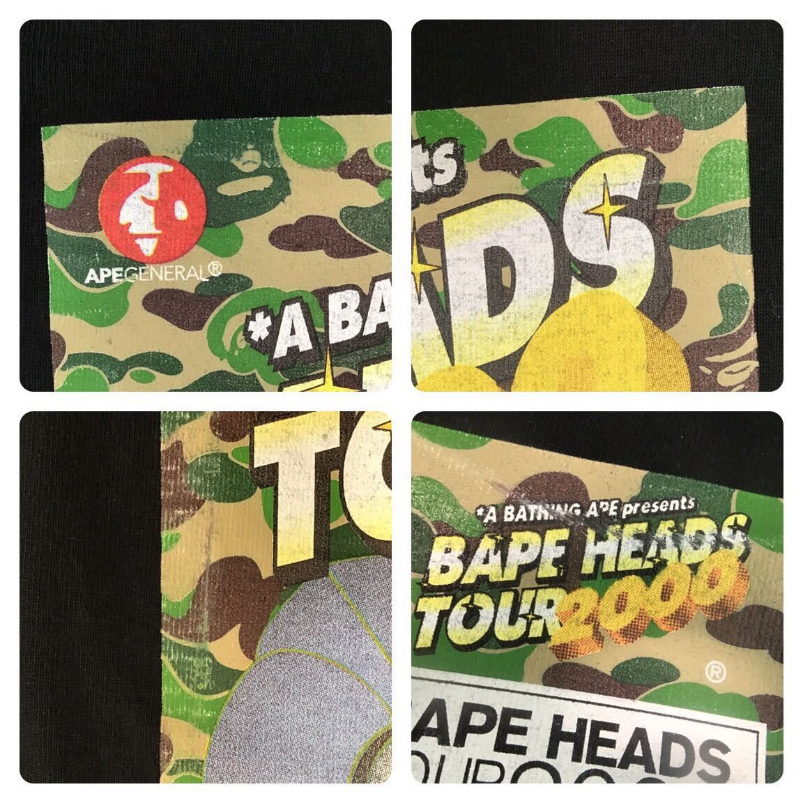 Bape BAPE heads tour 2000 T-shirt Black Size US S / EU 44-46 / 1 - 5 Thumbnail