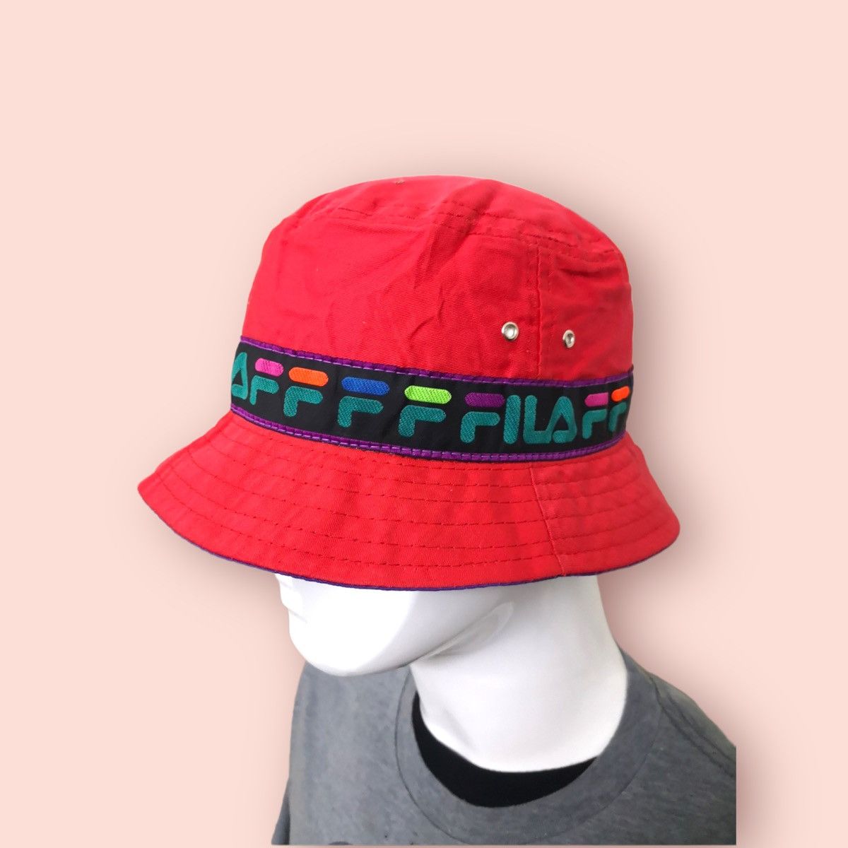 Fila ARCHIVAL FILA LOGO SPELLS BUCKET HAT ITALY Size ONE SIZE - 4 Thumbnail