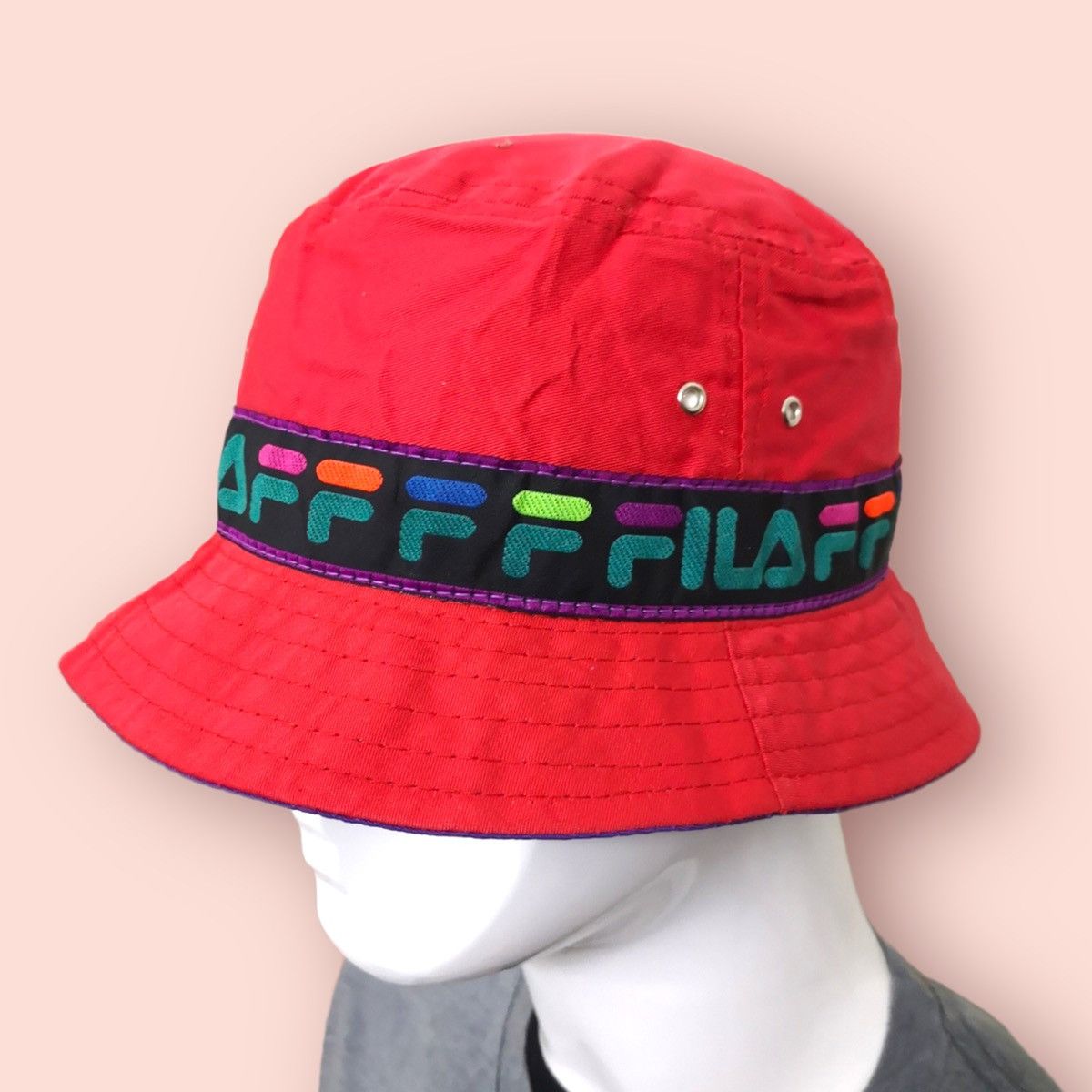 Fila ARCHIVAL FILA LOGO SPELLS BUCKET HAT ITALY Size ONE SIZE - 10 Thumbnail