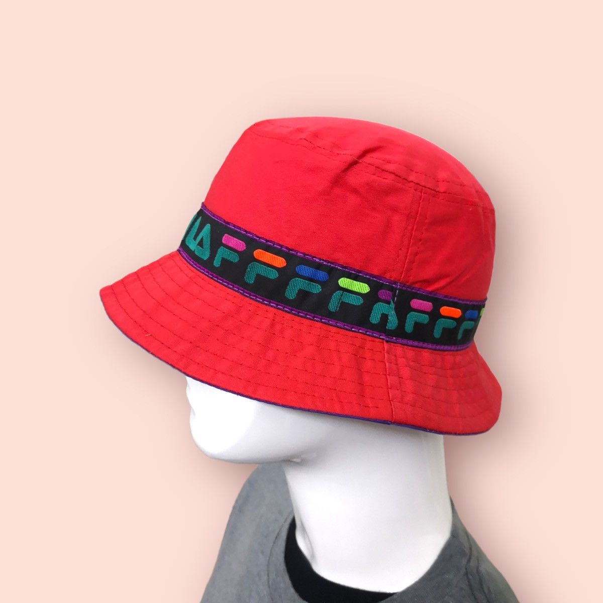 Fila ARCHIVAL FILA LOGO SPELLS BUCKET HAT ITALY Size ONE SIZE - 7 Thumbnail