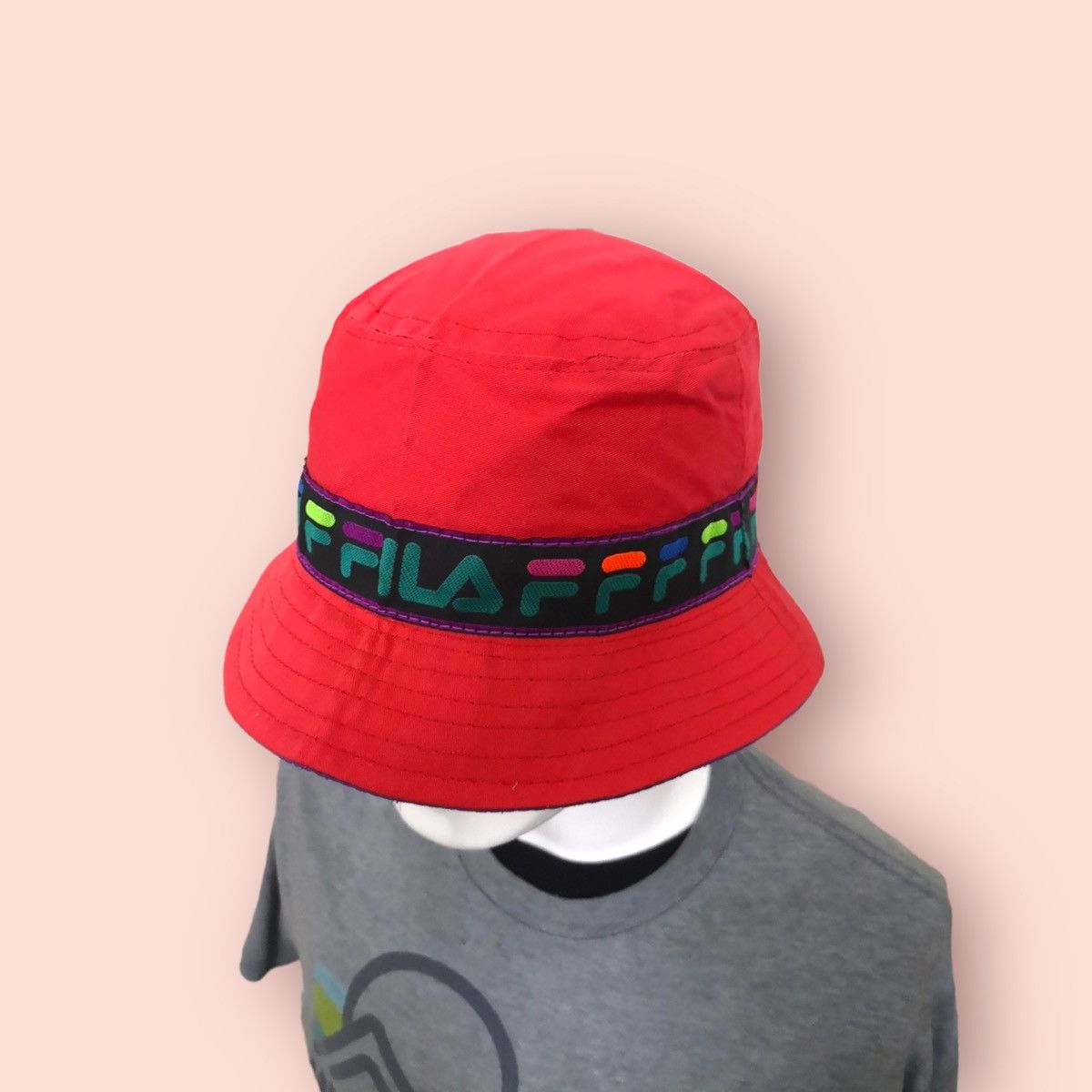 Fila ARCHIVAL FILA LOGO SPELLS BUCKET HAT ITALY Size ONE SIZE - 5 Thumbnail