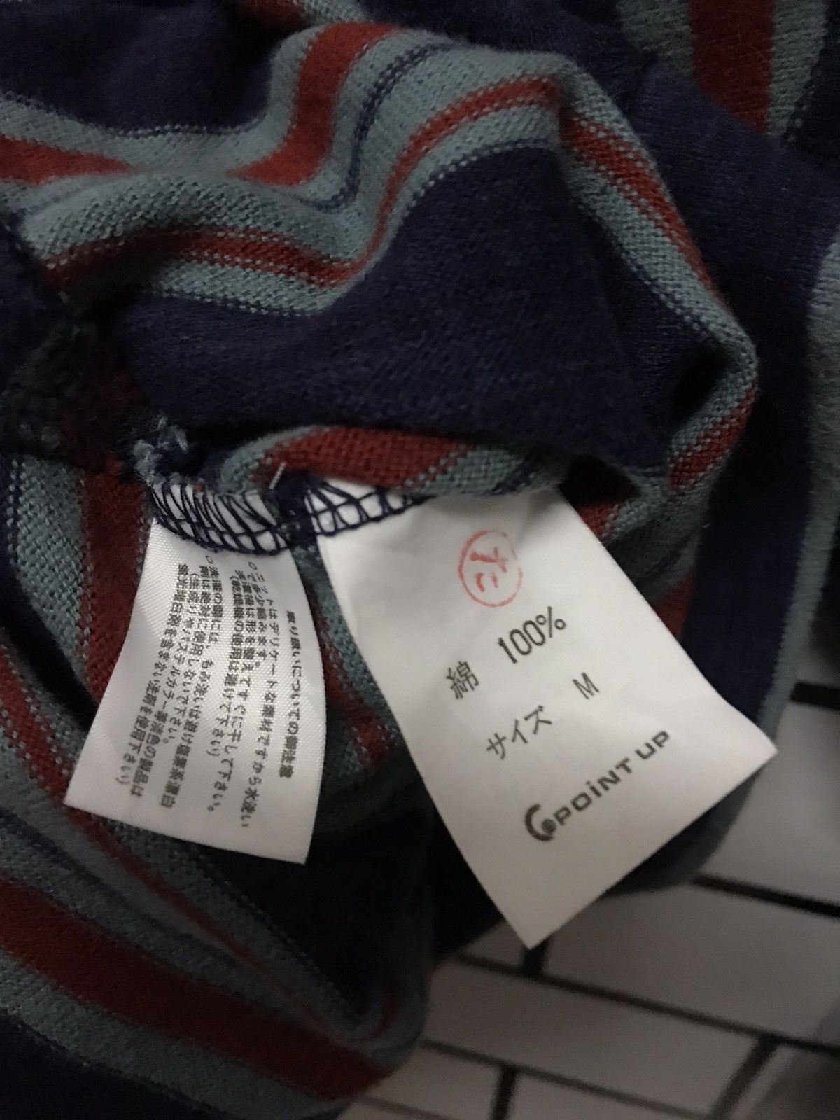 Hai Sporting Gear × Issey Miyake Vintage Hai Sporting Gear tilted stripe long sleeve tee Size US M / EU 48-50 / 2 - 13 Thumbnail