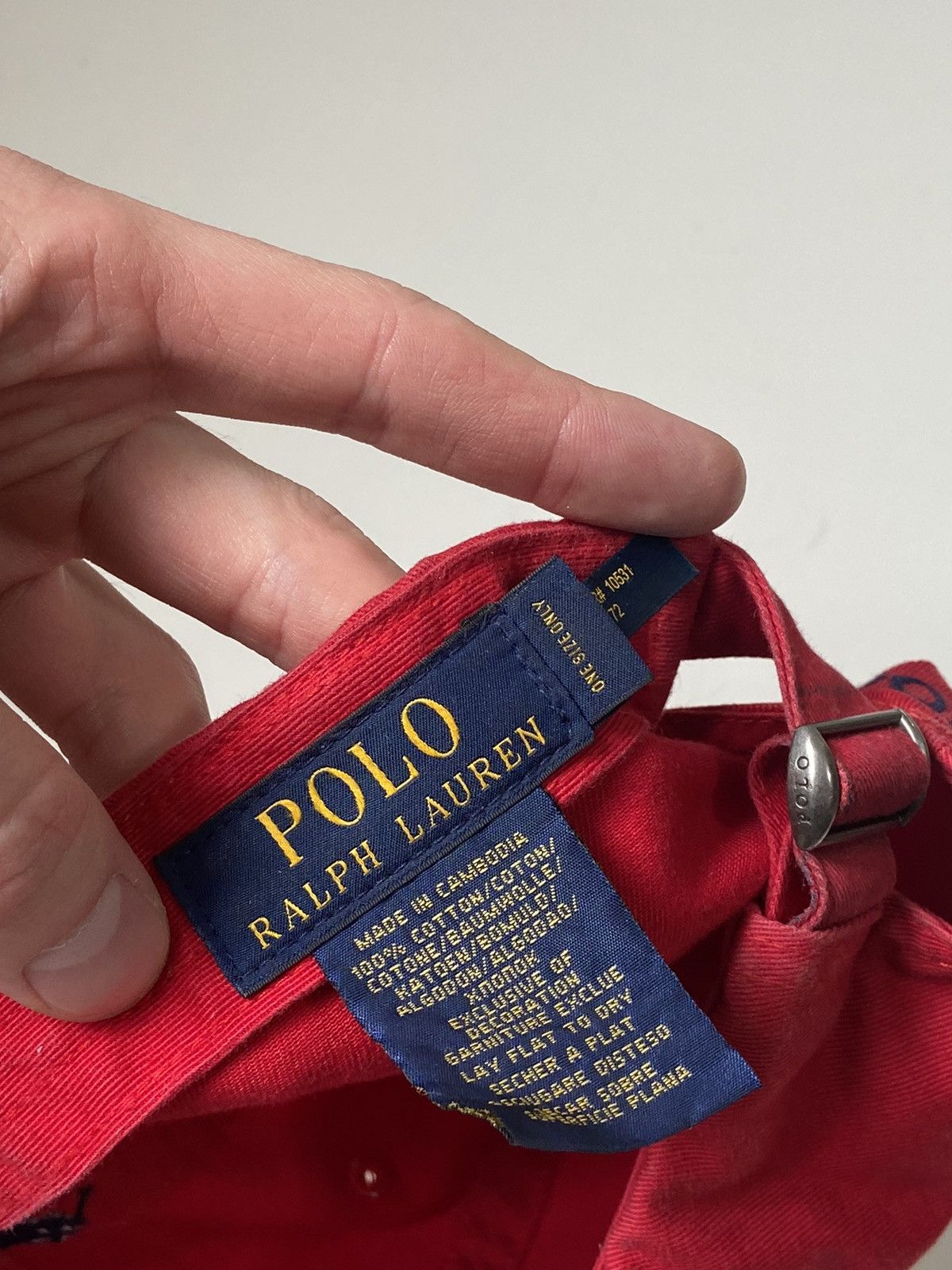Vintage Polo Ralph Lauren Cap Red Vintage Size ONE SIZE - 12 Thumbnail