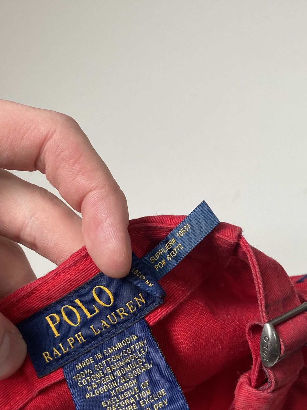 Vintage Polo Ralph Lauren Cap Red Vintage Size ONE SIZE - 13 Thumbnail