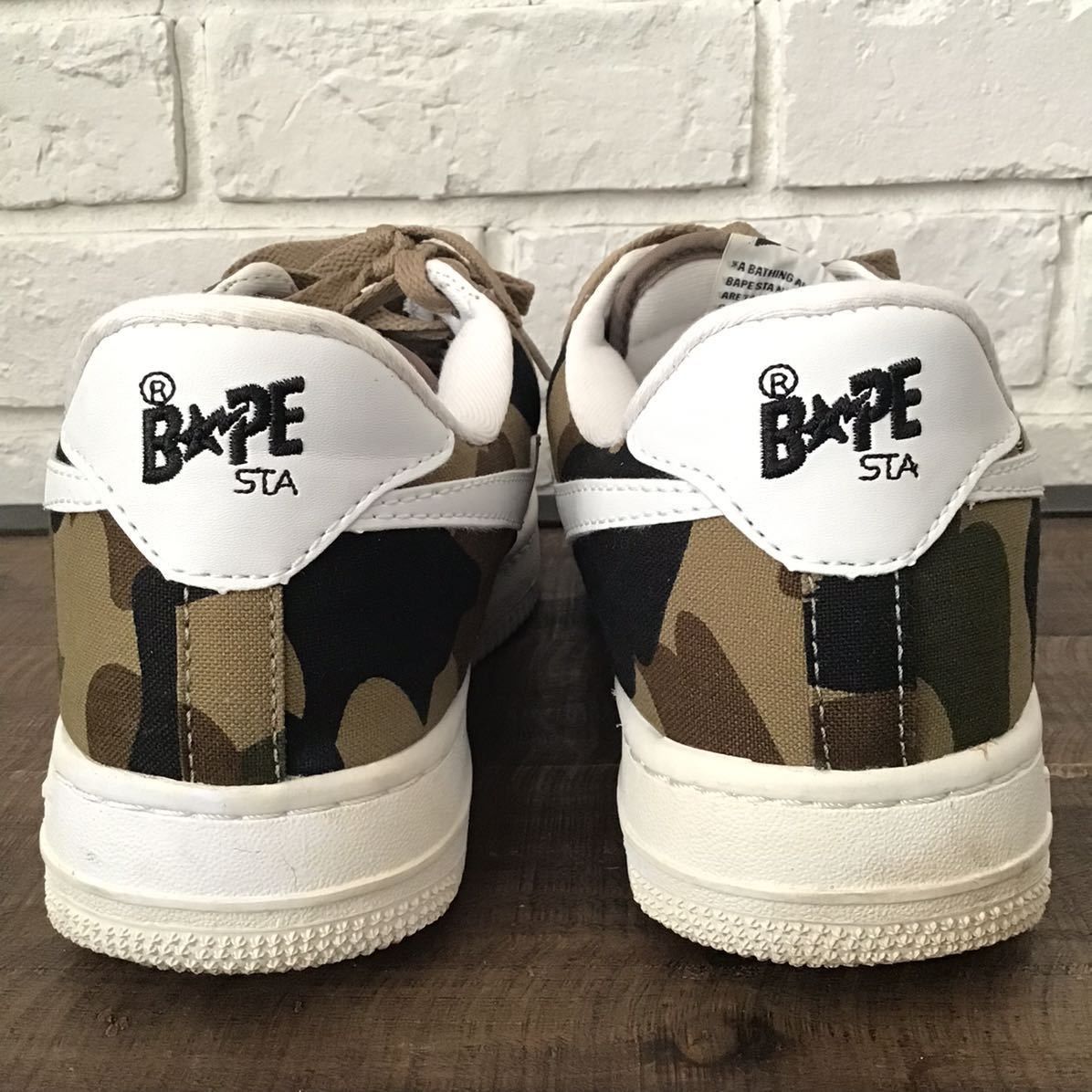 Bape Canvas × leather BAPESTA sneakers APE BAPE STA shoes Size US 9 / EU 42 - 5 Thumbnail