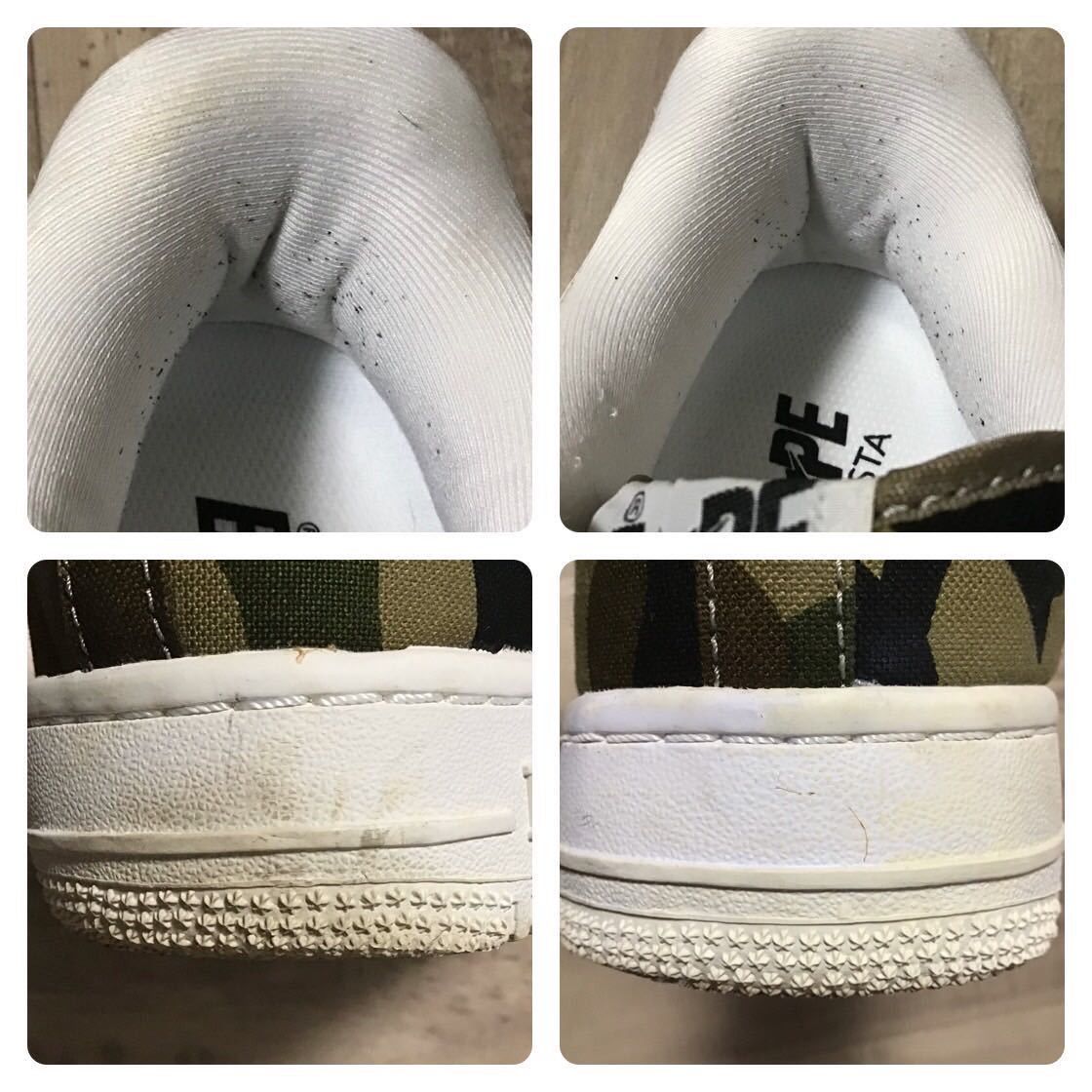 Bape Canvas × leather BAPESTA sneakers APE BAPE STA shoes Size US 9 / EU 42 - 8 Thumbnail