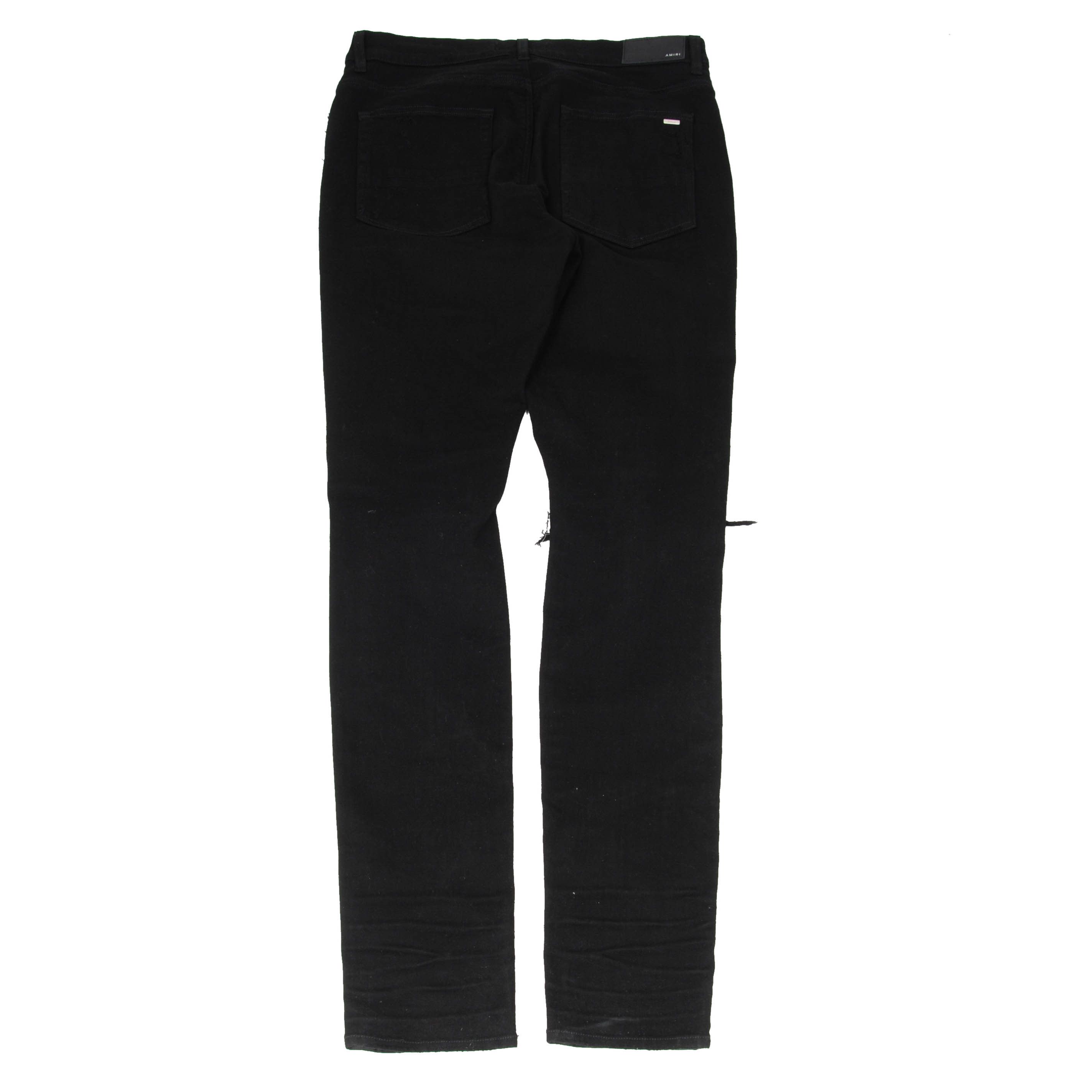 Amiri Art Patch Cross Bone Denim Skinny Jeans - 00987 Size US 36 / EU 52 - 2 Thumbnail