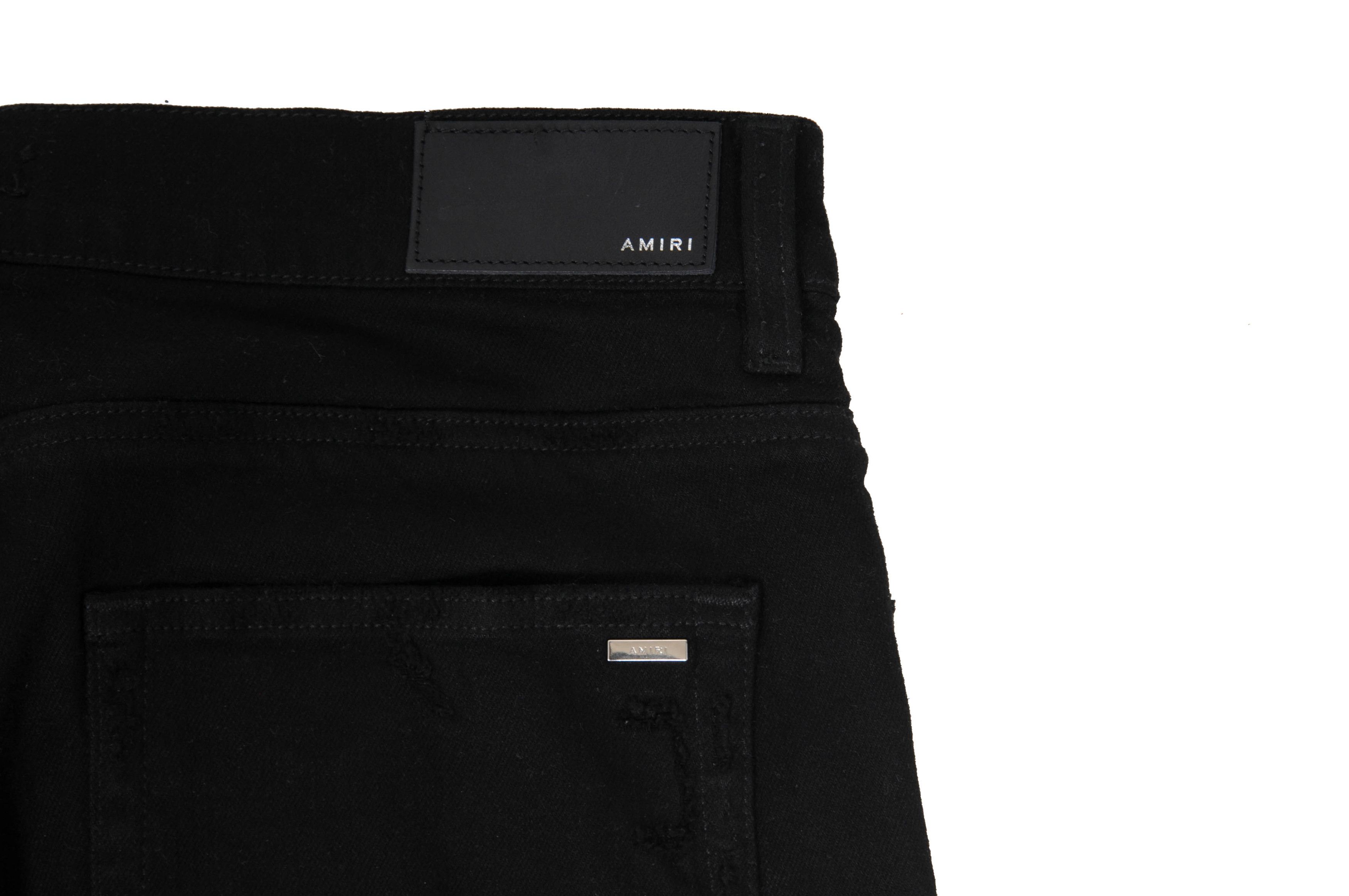 Amiri Art Patch Cross Bone Denim Skinny Jeans - 00987 Size US 36 / EU 52 - 9 Thumbnail