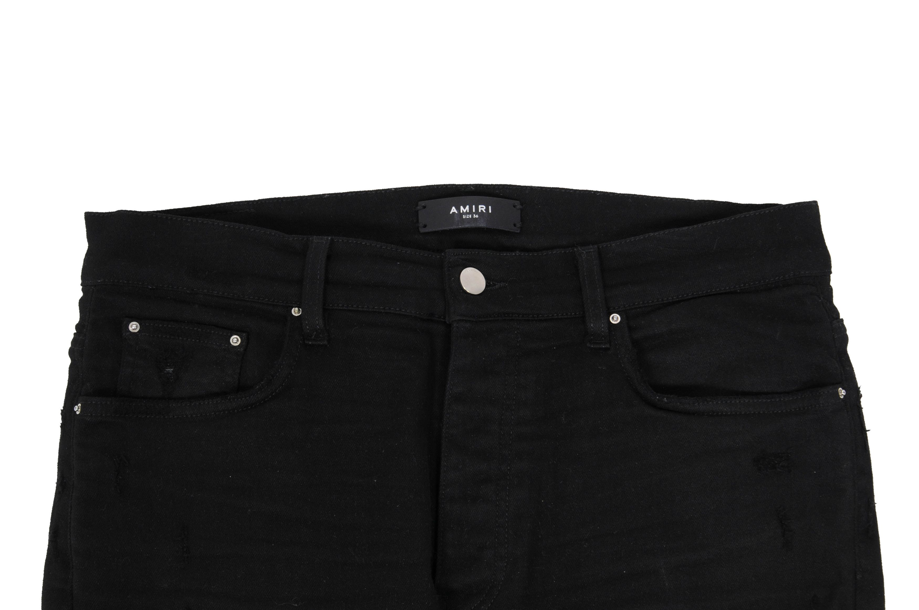 Amiri Art Patch Cross Bone Denim Skinny Jeans - 00987 Size US 36 / EU 52 - 6 Thumbnail