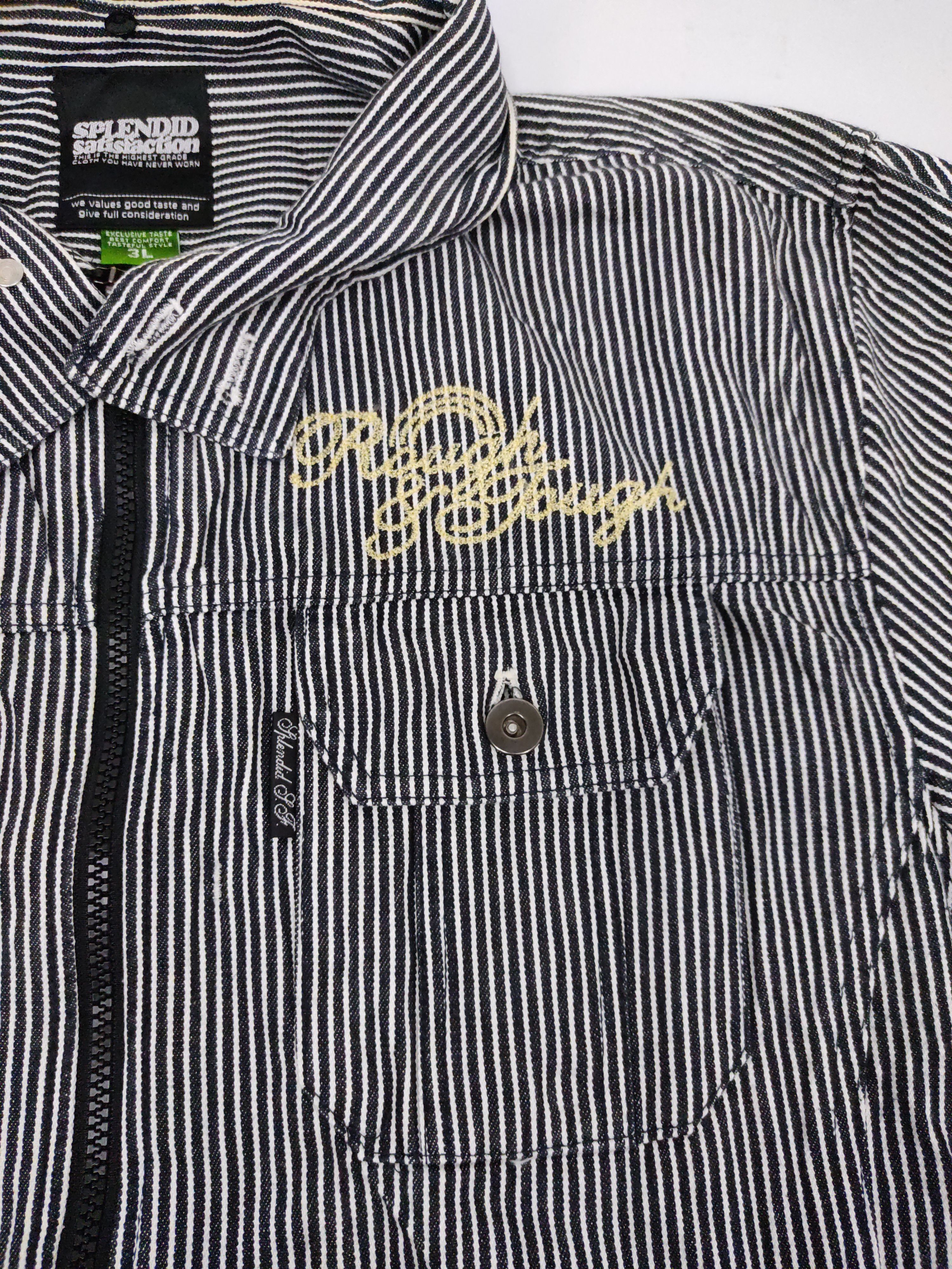Japanese Brand Splendid Satisfaction Zipper Denim Jacket Work Wear Size US L / EU 52-54 / 3 - 6 Thumbnail