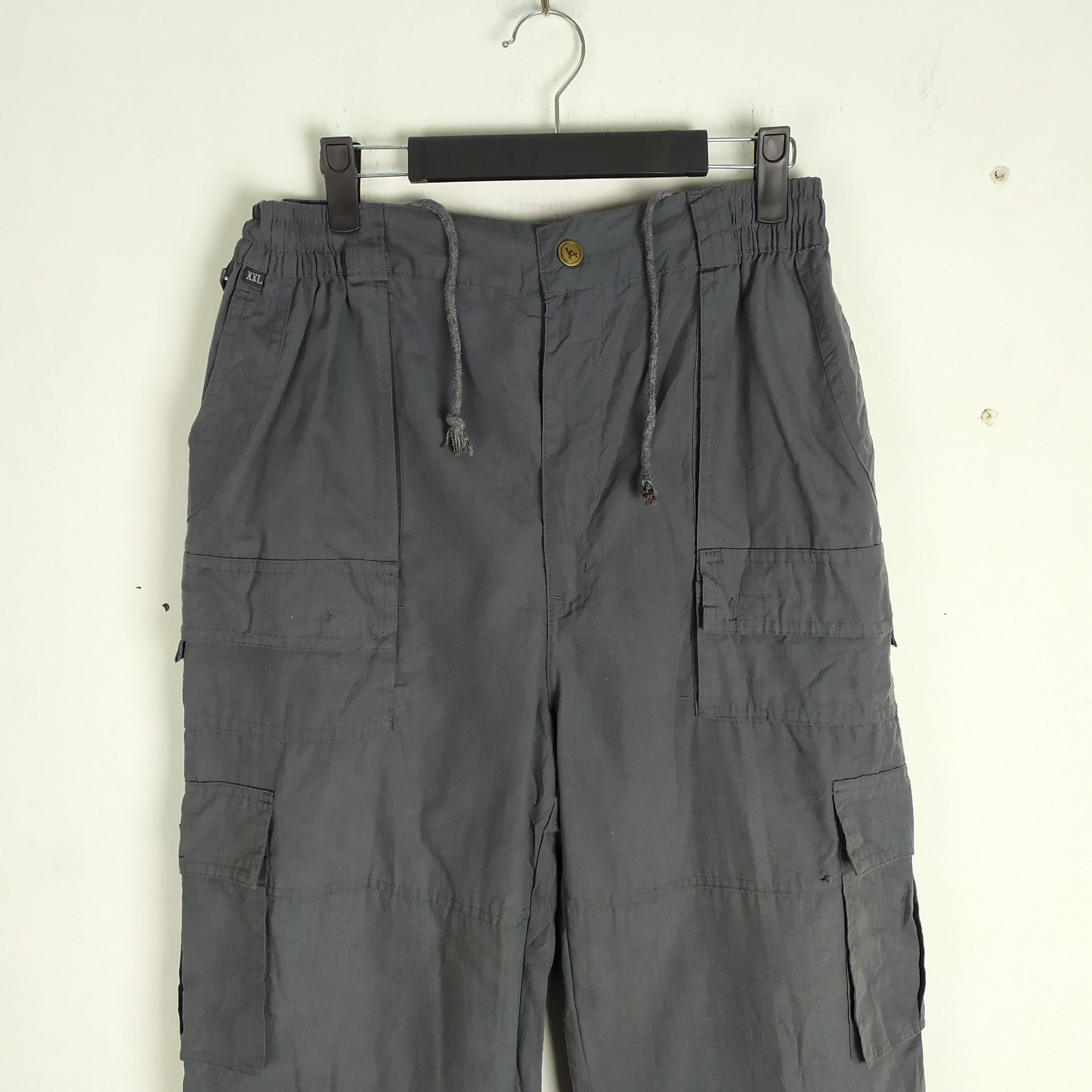 Japanese Brand LA CARGO PANTS DRAWSTRING WAIST Size US 30 / EU 46 - 11 Thumbnail