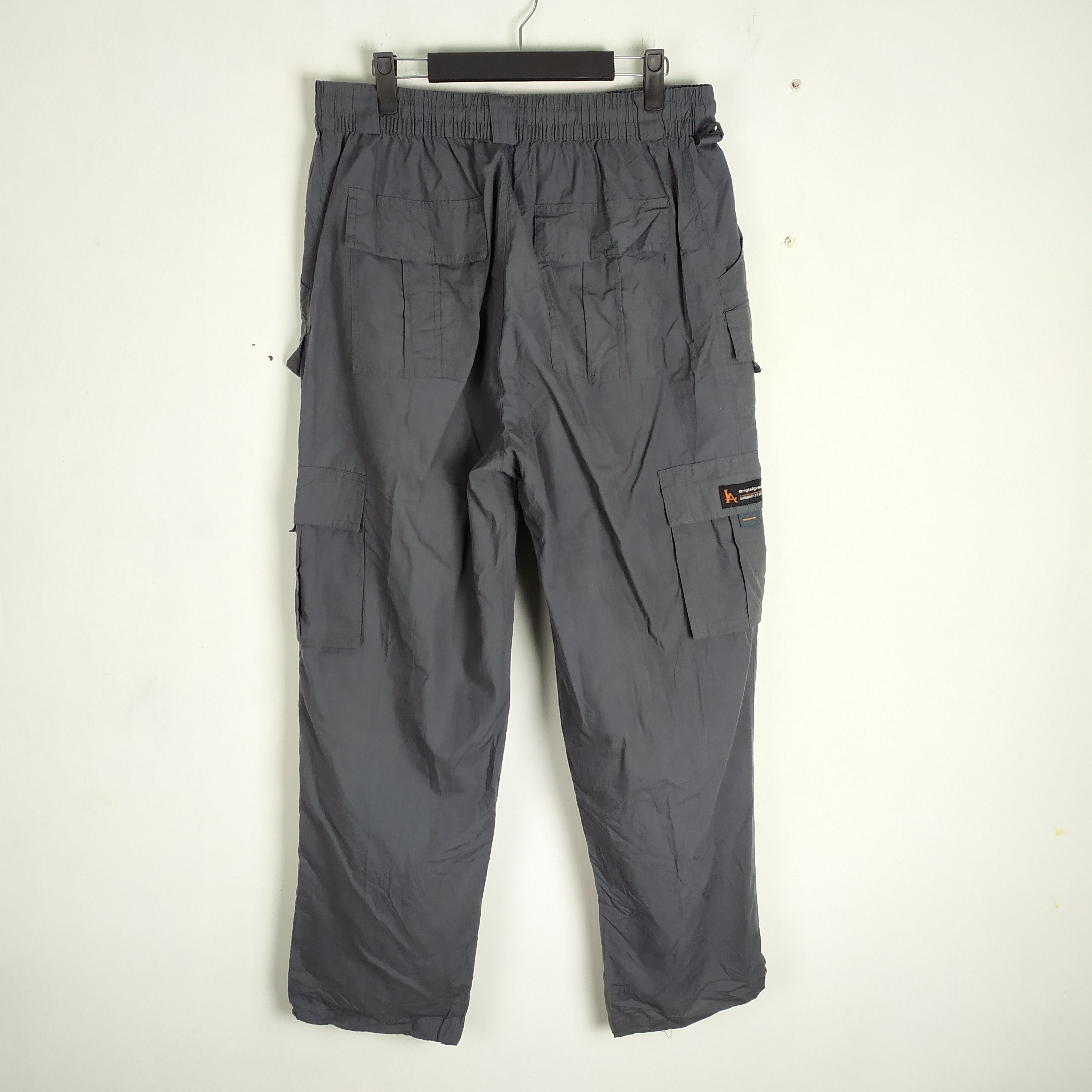 Japanese Brand LA CARGO PANTS DRAWSTRING WAIST Size US 30 / EU 46 - 10 Thumbnail